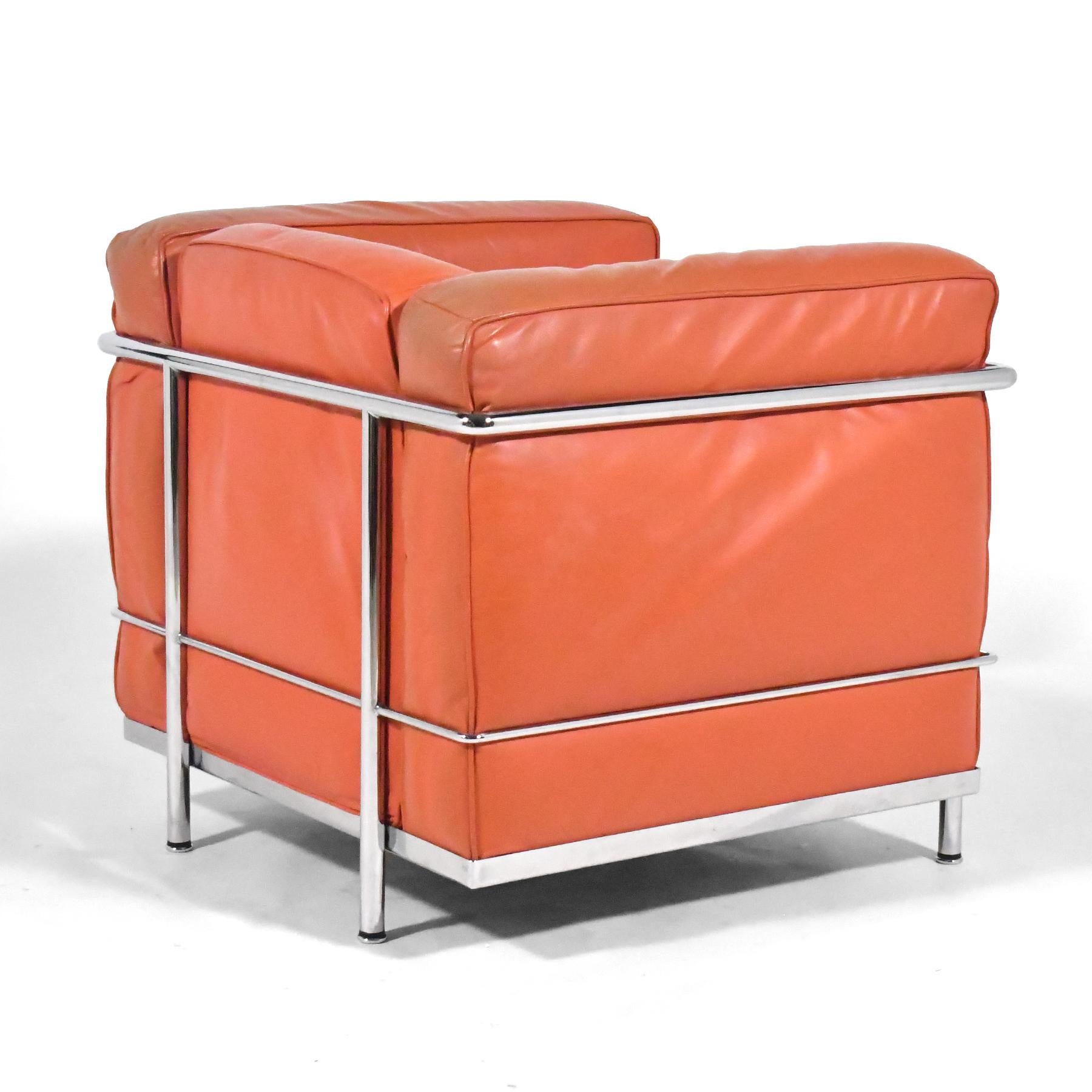 Acciaio Le Corbusier LC2 di Cassina in vendita