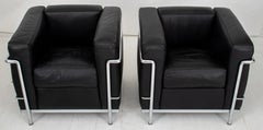 Sessel Lc2 Easy Chairs von Le Corbusier, Cassina, Paar