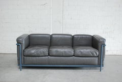 Le Corbusier LC2 Leather Sofa by Cassina