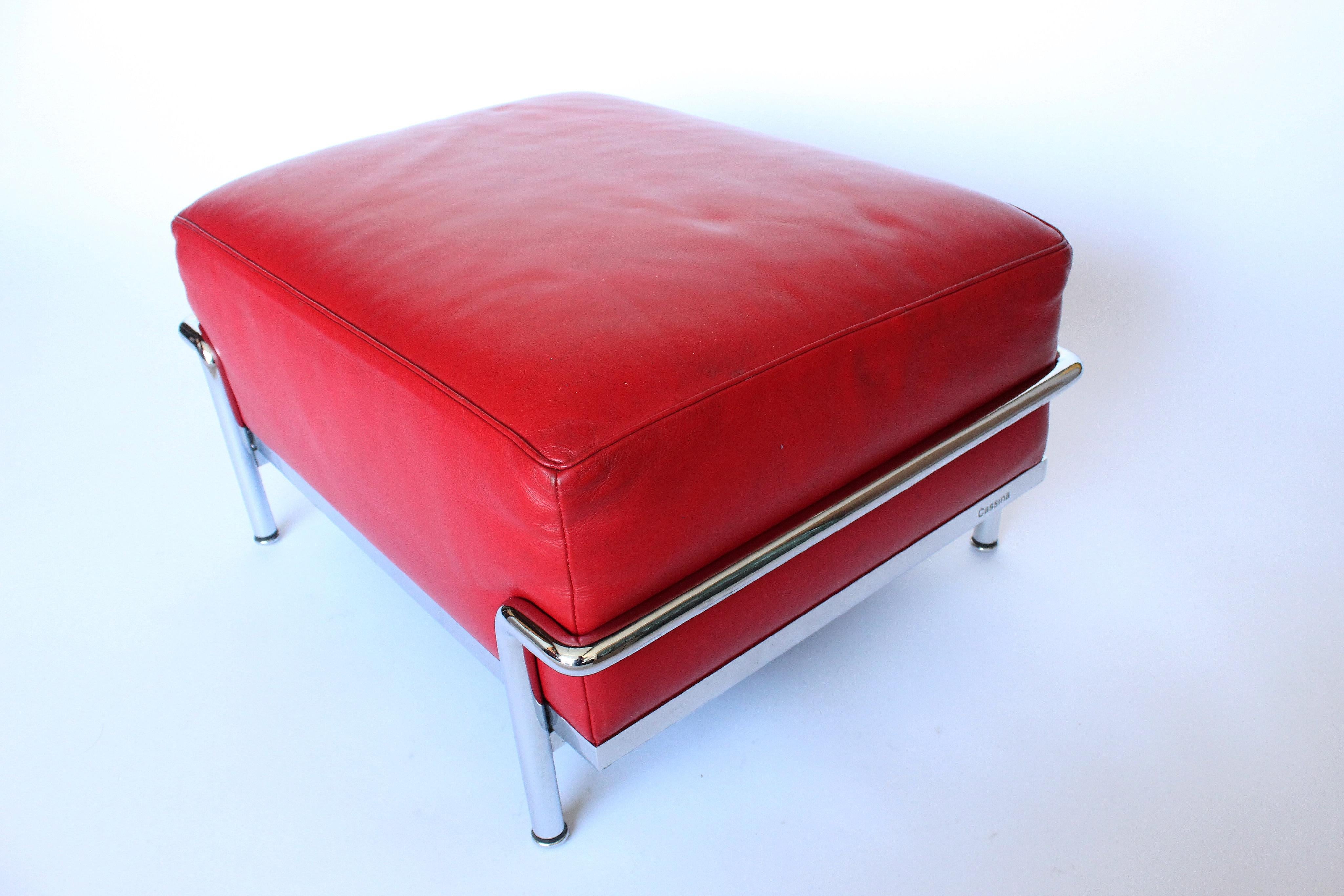 Mid-Century Modern Petit modèle Ottoman Le Corbusier LC2