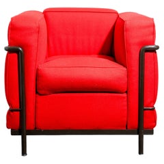 Retro Le Corbusier Lc2 Petite Lounge Chair By Cassina