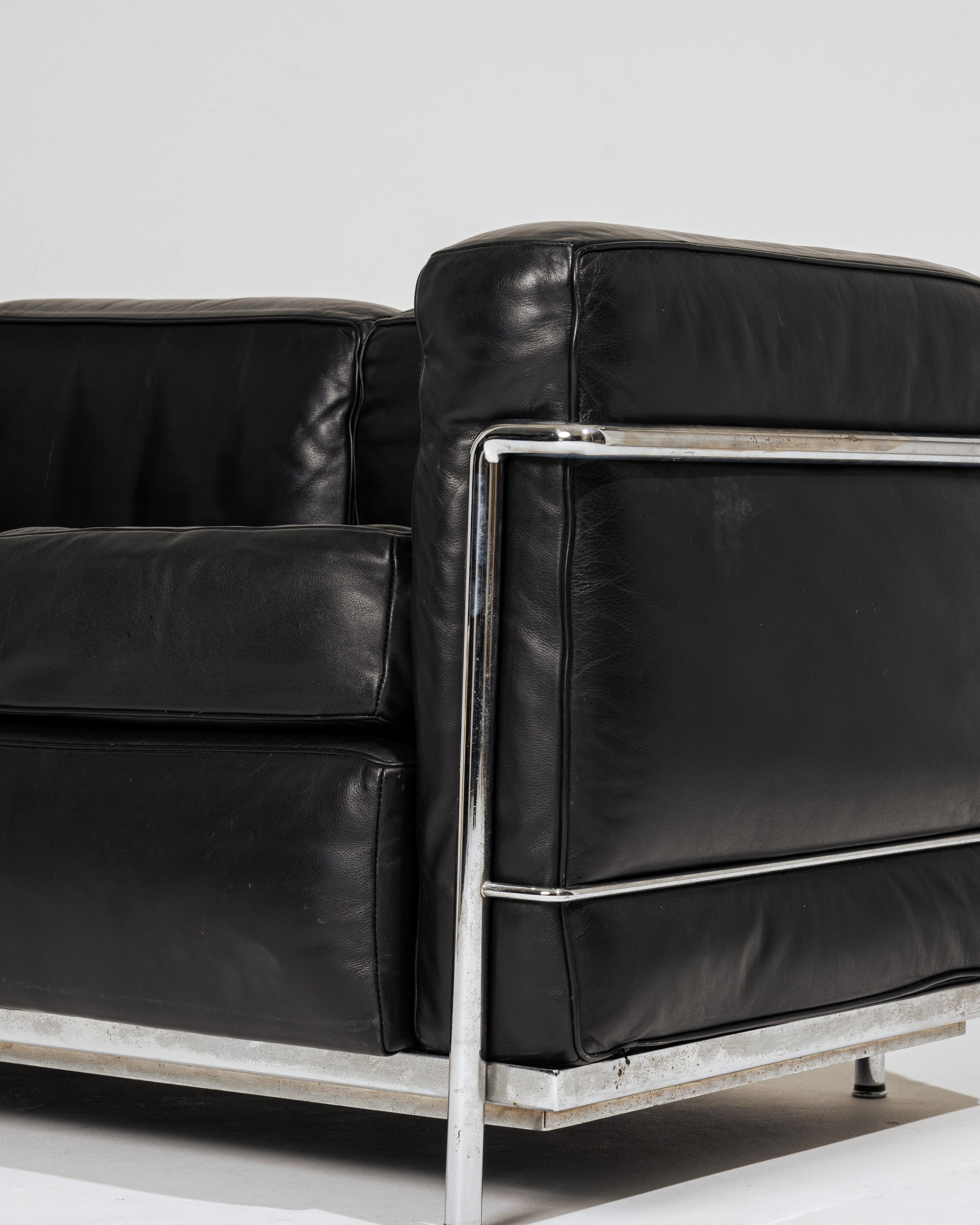 Le Corbusier LC2 Sofa, Cassina, 1960er Jahre im Angebot 7