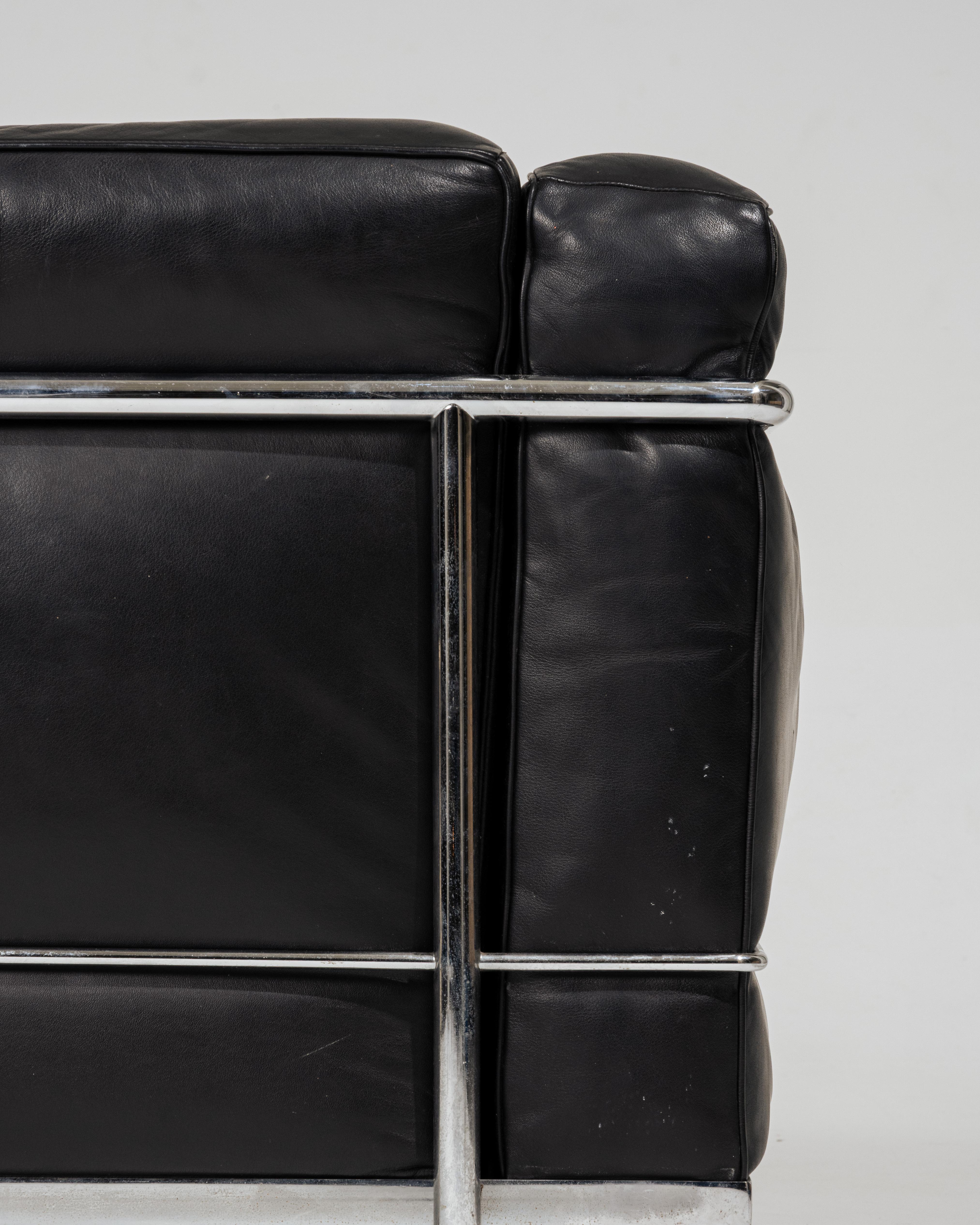 Le Corbusier LC2 Sofa, Cassina, 1960er Jahre im Angebot 9