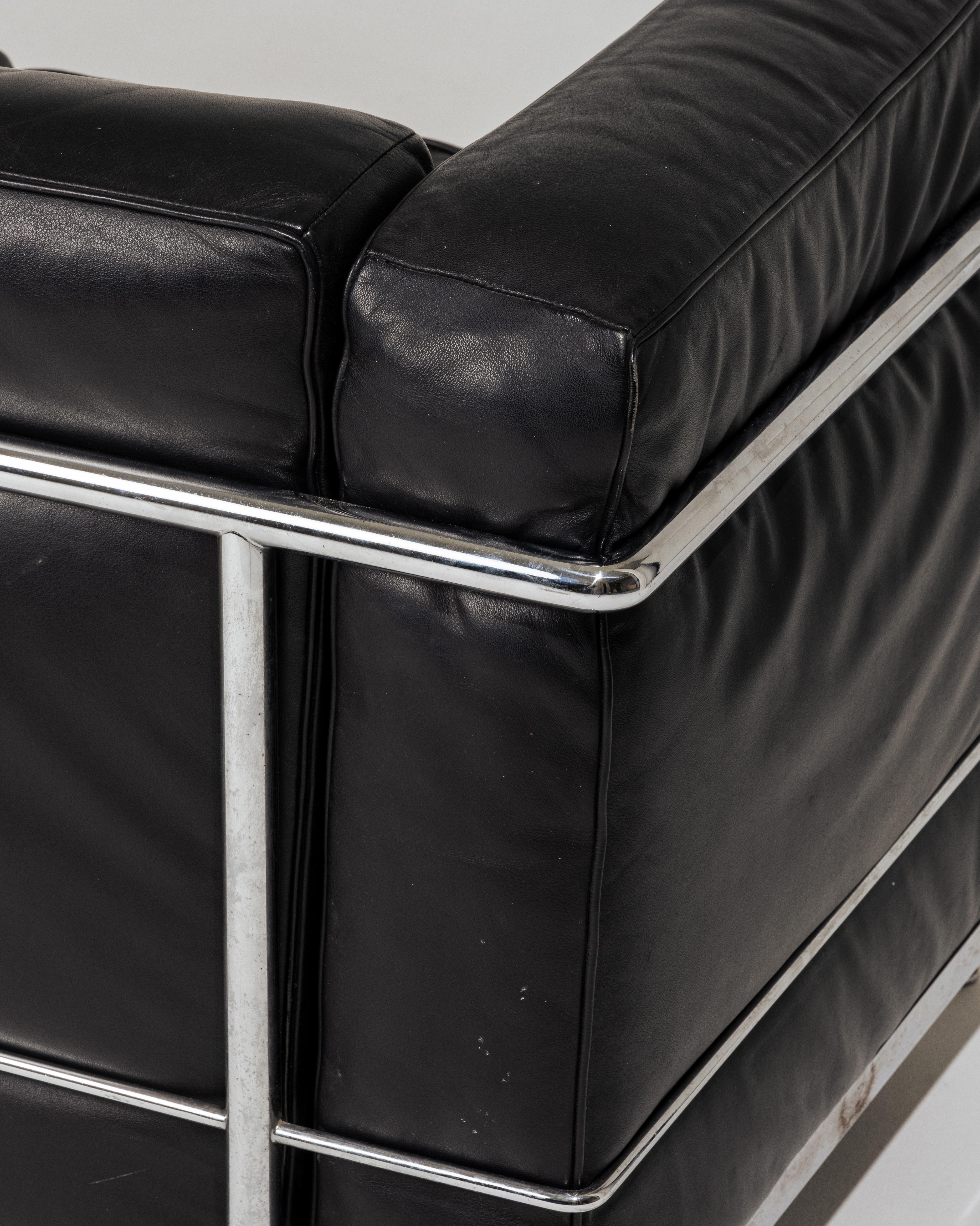 Le Corbusier LC2 Sofa, Cassina, 1960er Jahre im Angebot 10