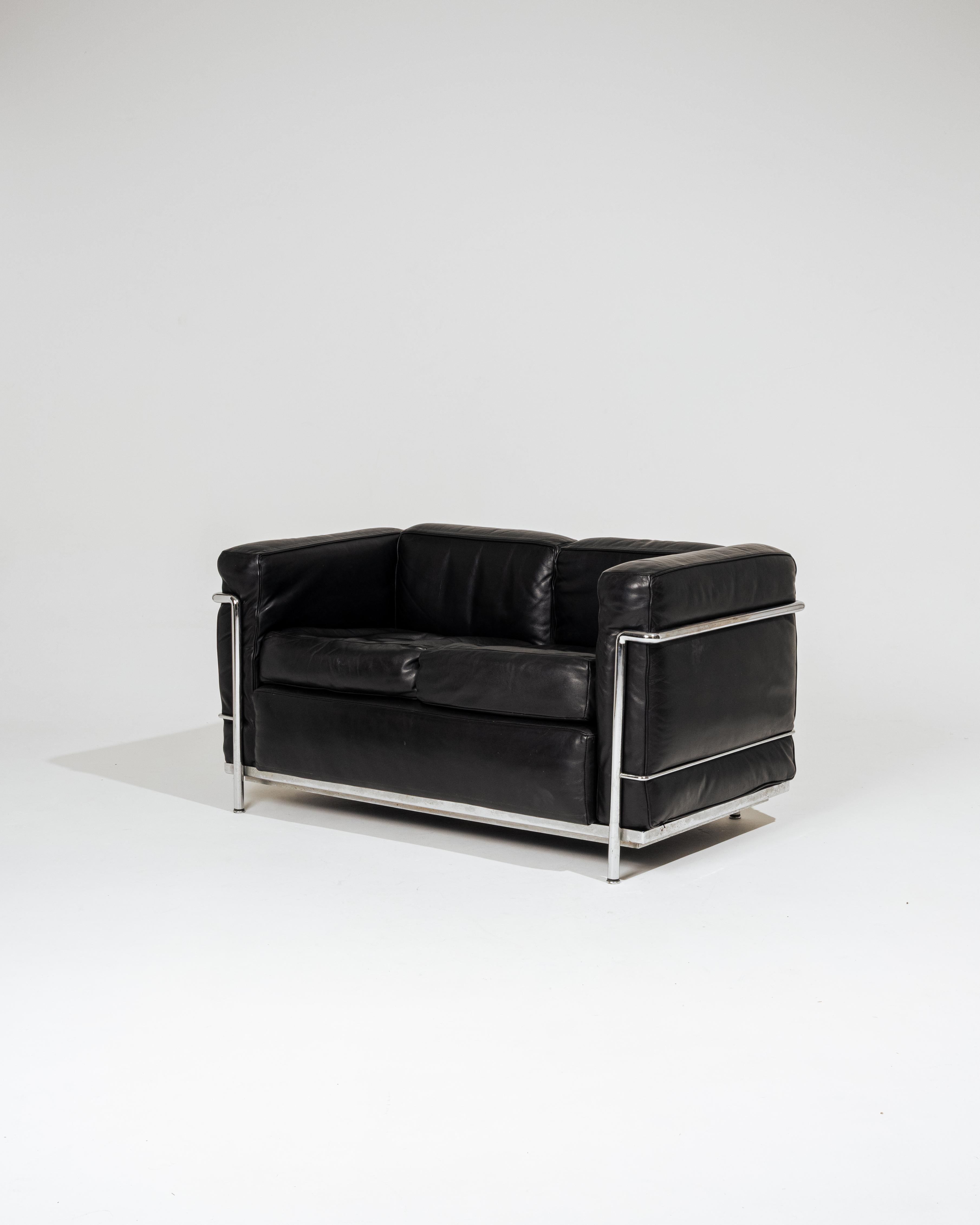 Le Corbusier LC2 Sofa, Cassina, 1960er Jahre im Angebot 14