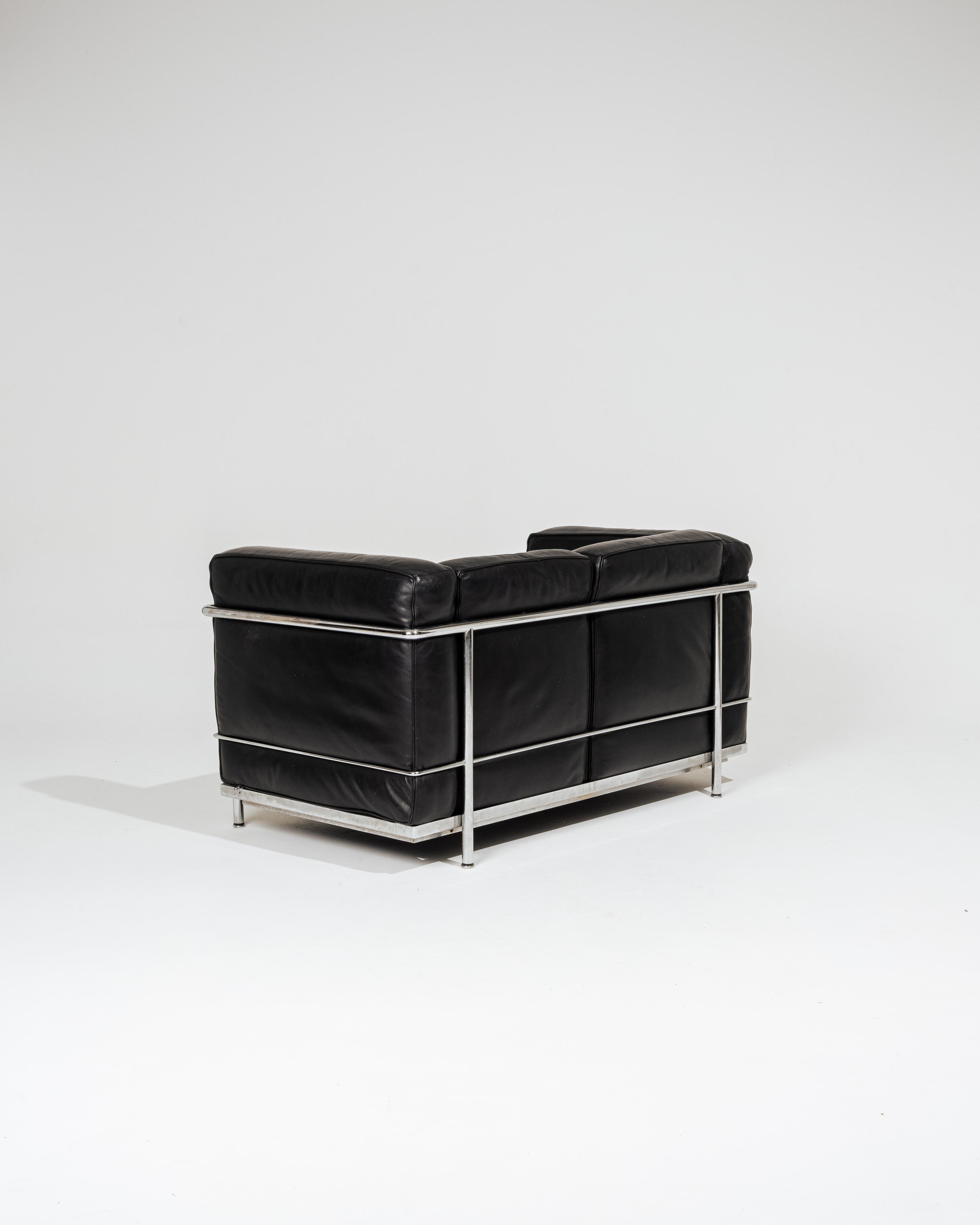 Le Corbusier LC2 Sofa, Cassina, 1960er Jahre im Zustand „Gut“ im Angebot in PARIS, FR