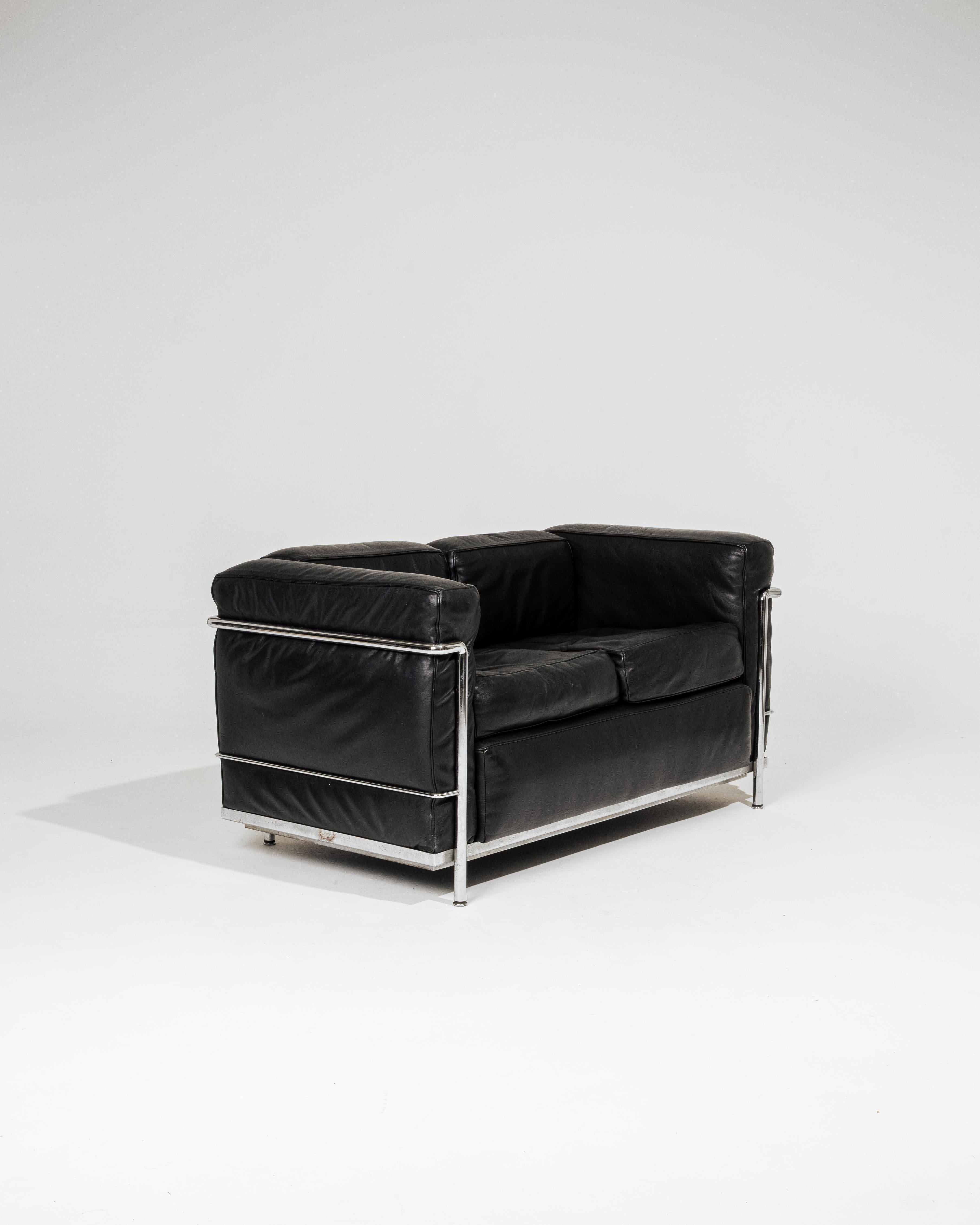 Le Corbusier LC2 Sofa, Cassina, 1960er Jahre im Angebot 2