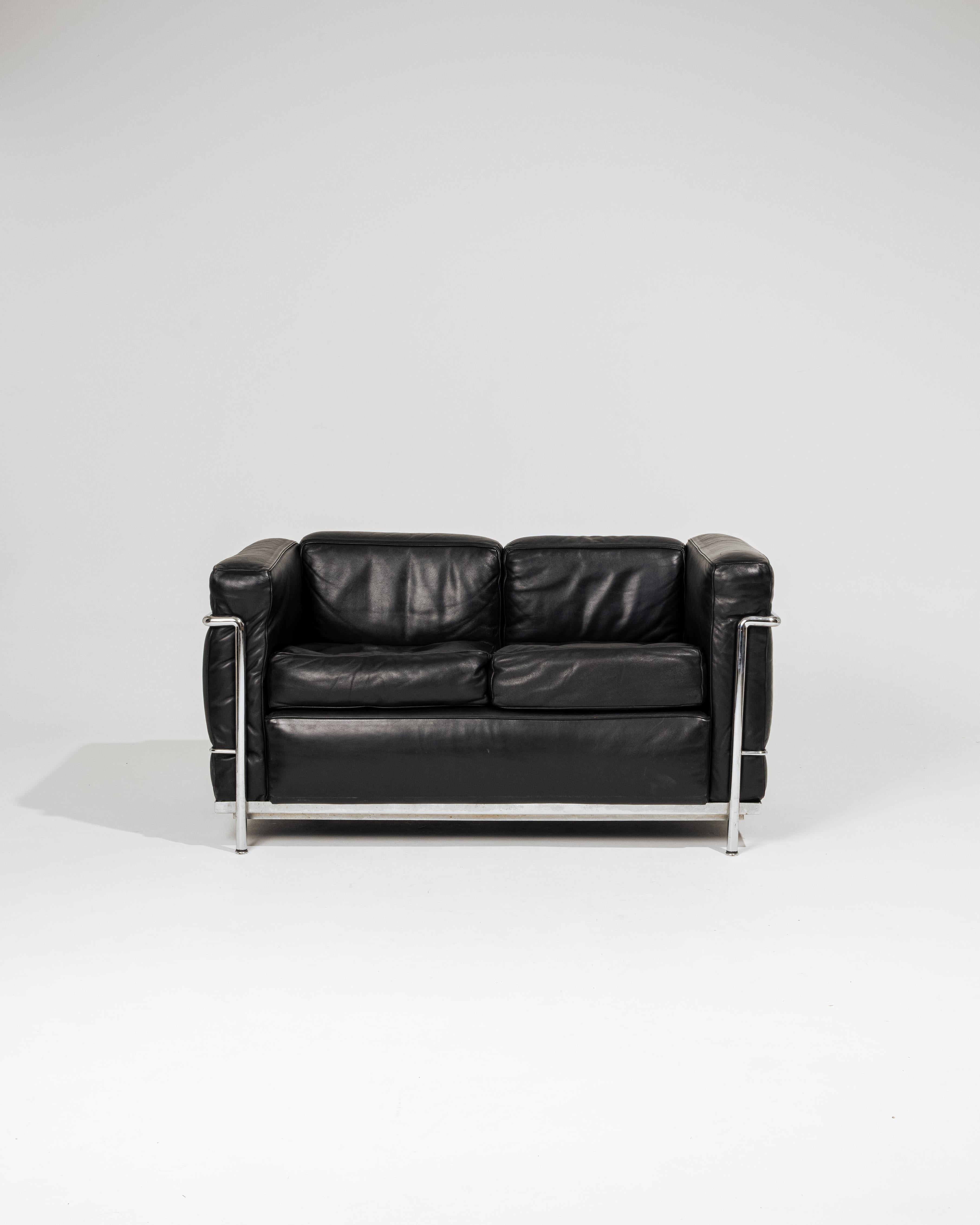 Le Corbusier LC2 Sofa, Cassina, 1960er Jahre im Angebot 3