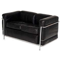Le Corbusier LC2 sofa, Cassina, 1960s