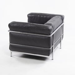 Le Corbusier LC3 Grand Modele Armchair with Down Cushions, Anthracite