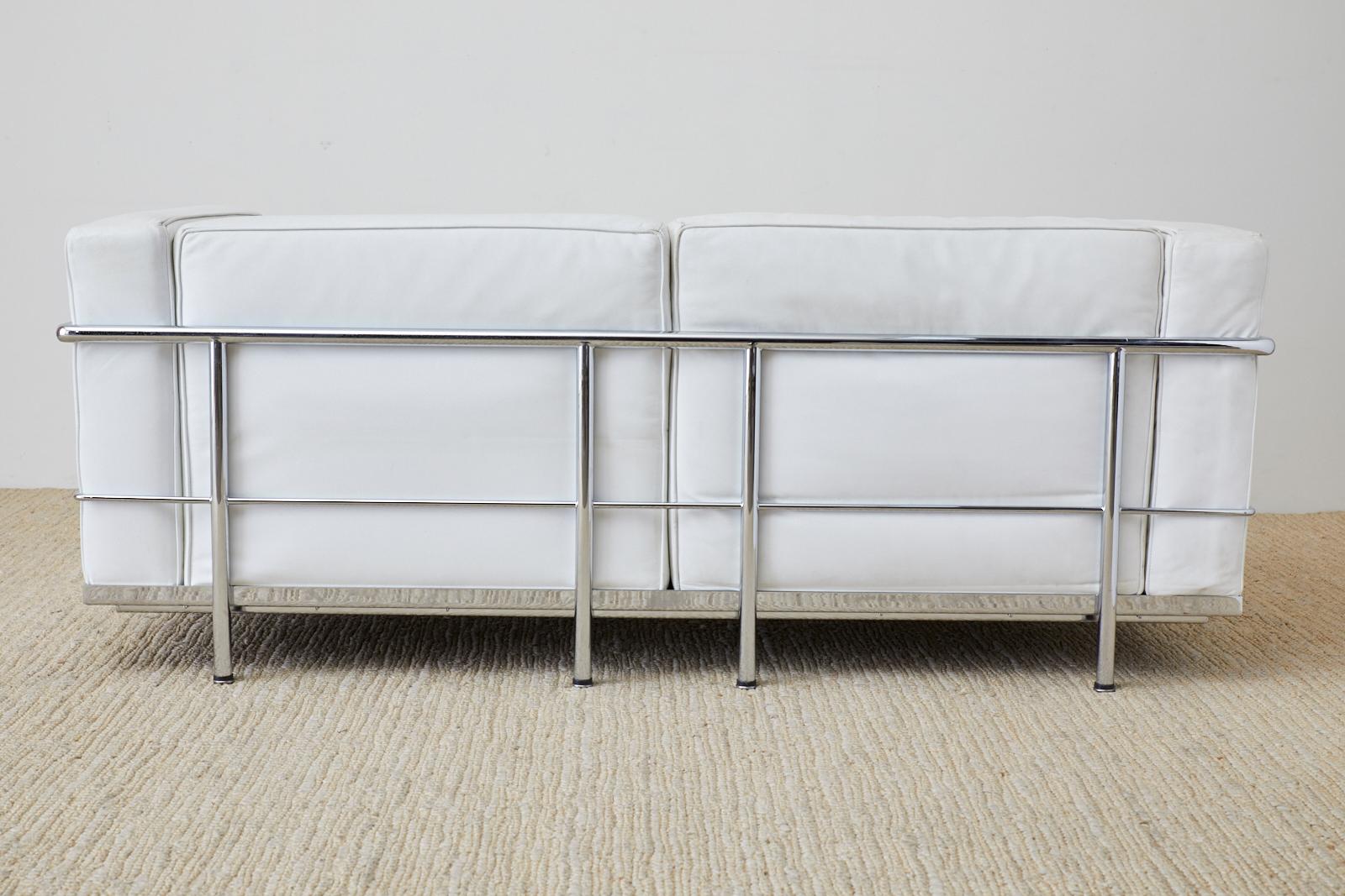 Le Corbusier LC3 Style Two-Seat Sofa Made For Mobelaris 10