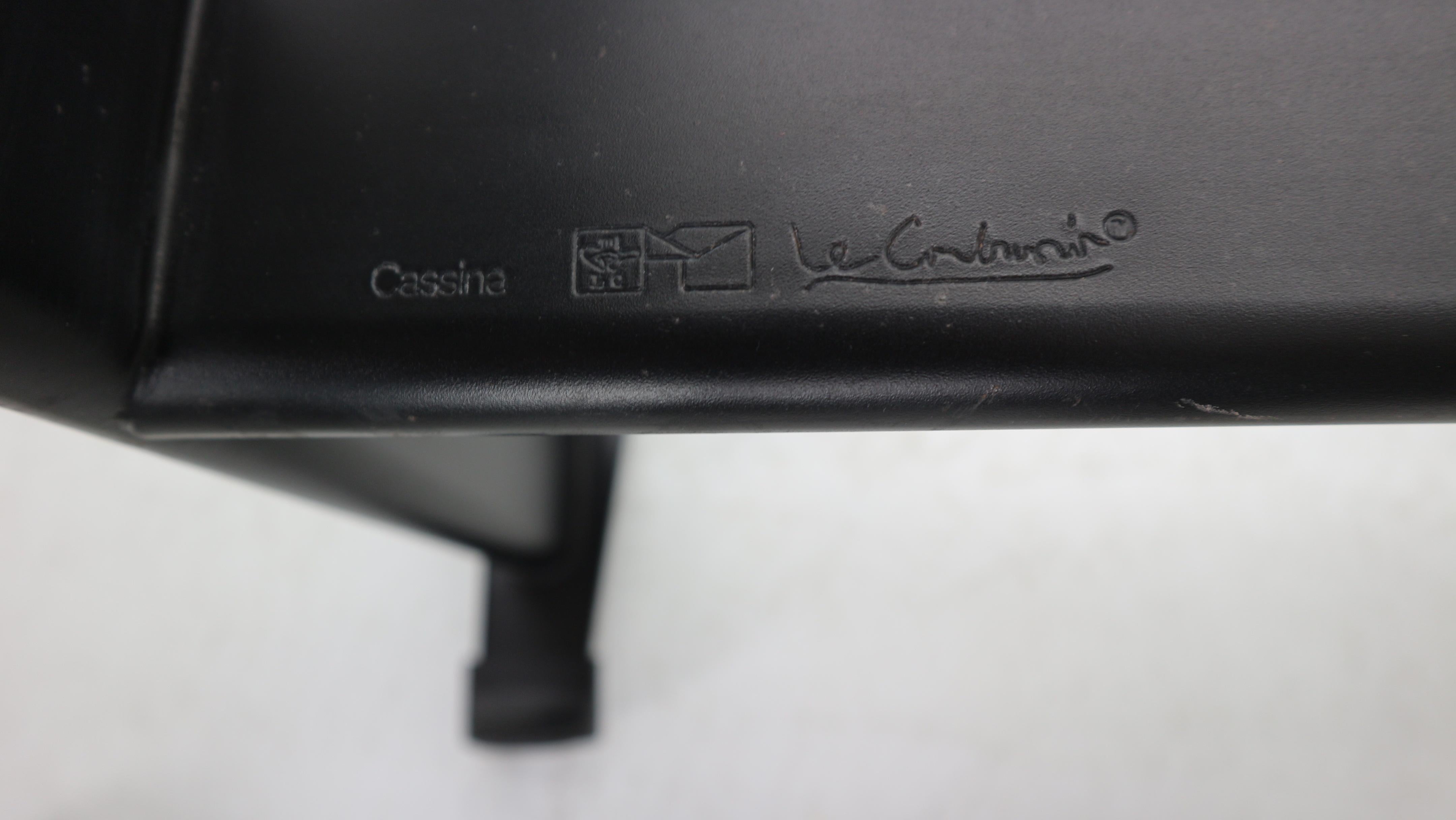 Le Corbusier LC4 Black on Black Chaise Lounge Chair by Cassina, 1970 13