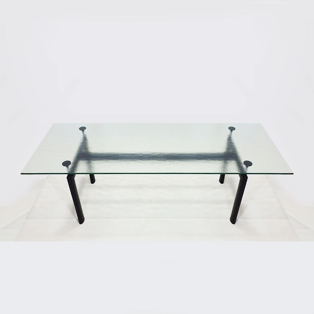 Late 20th Century Le Corbusier LC6 and Mies van der Rohe MR10 Dining Set by Cassina and Knoll