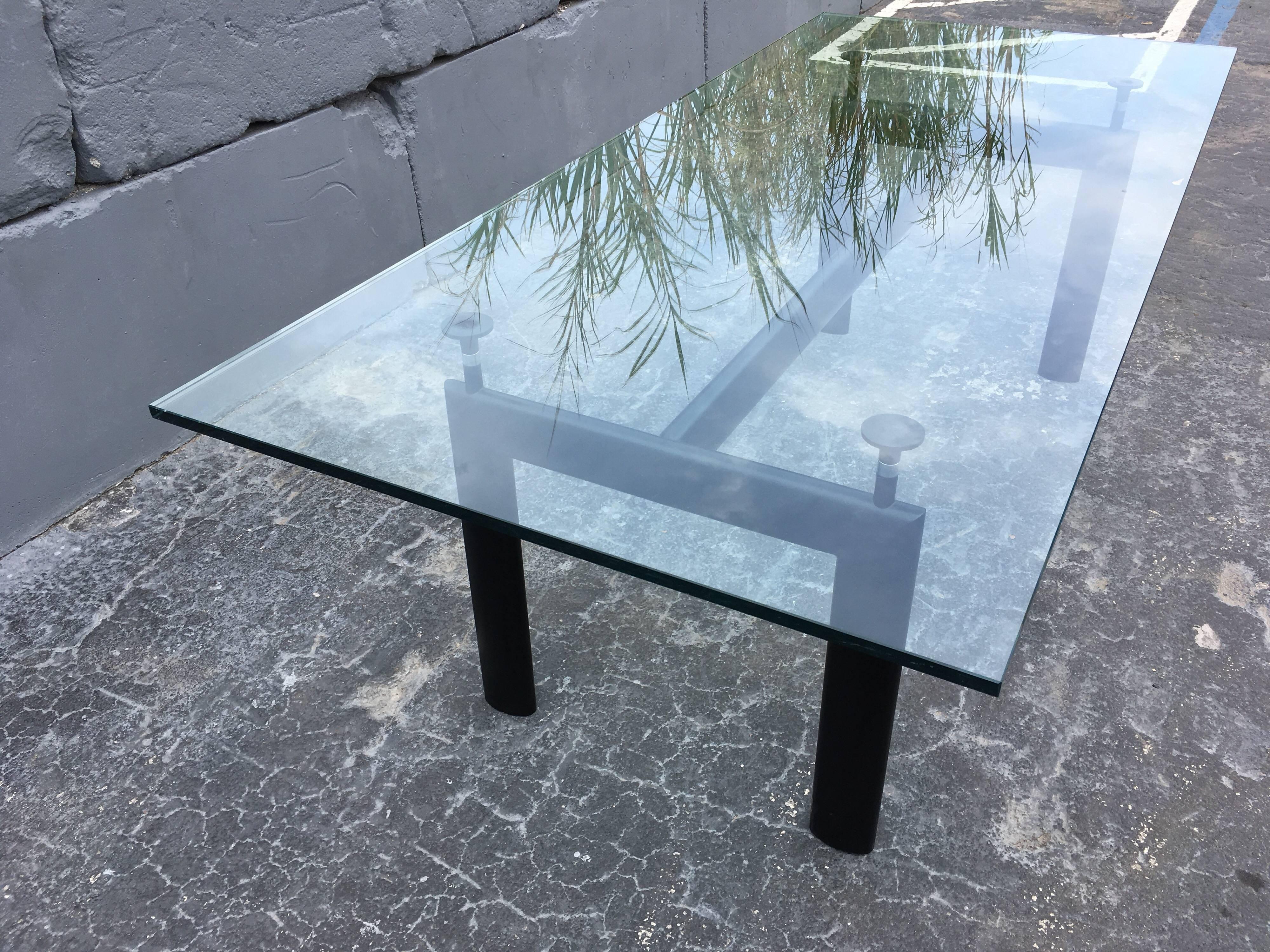 Steel Le Corbusier LC6 Dining Table by Cassina