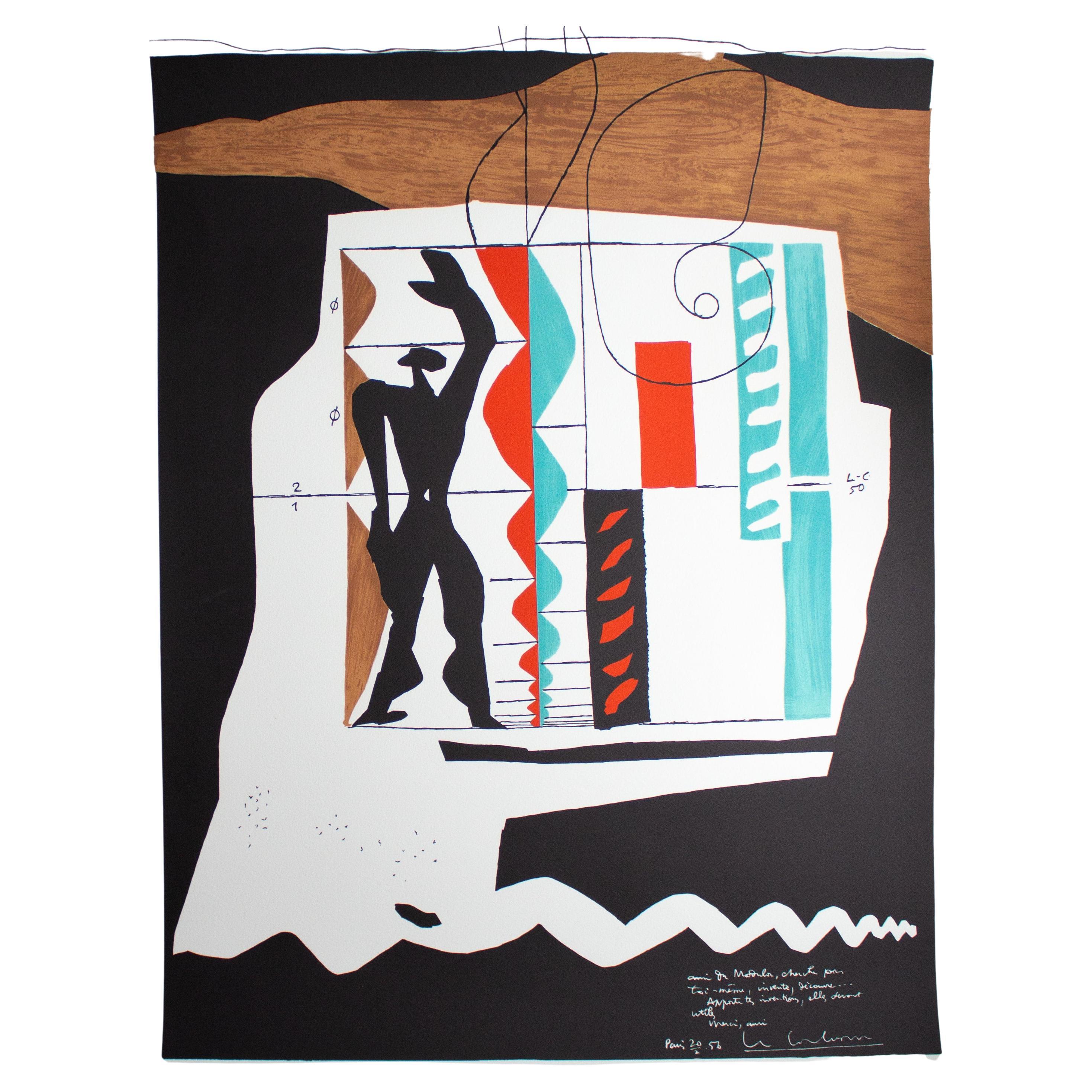 Le Corbusier - Le Modulor, lithographie à tirage limité (n° 332/500) en vente
