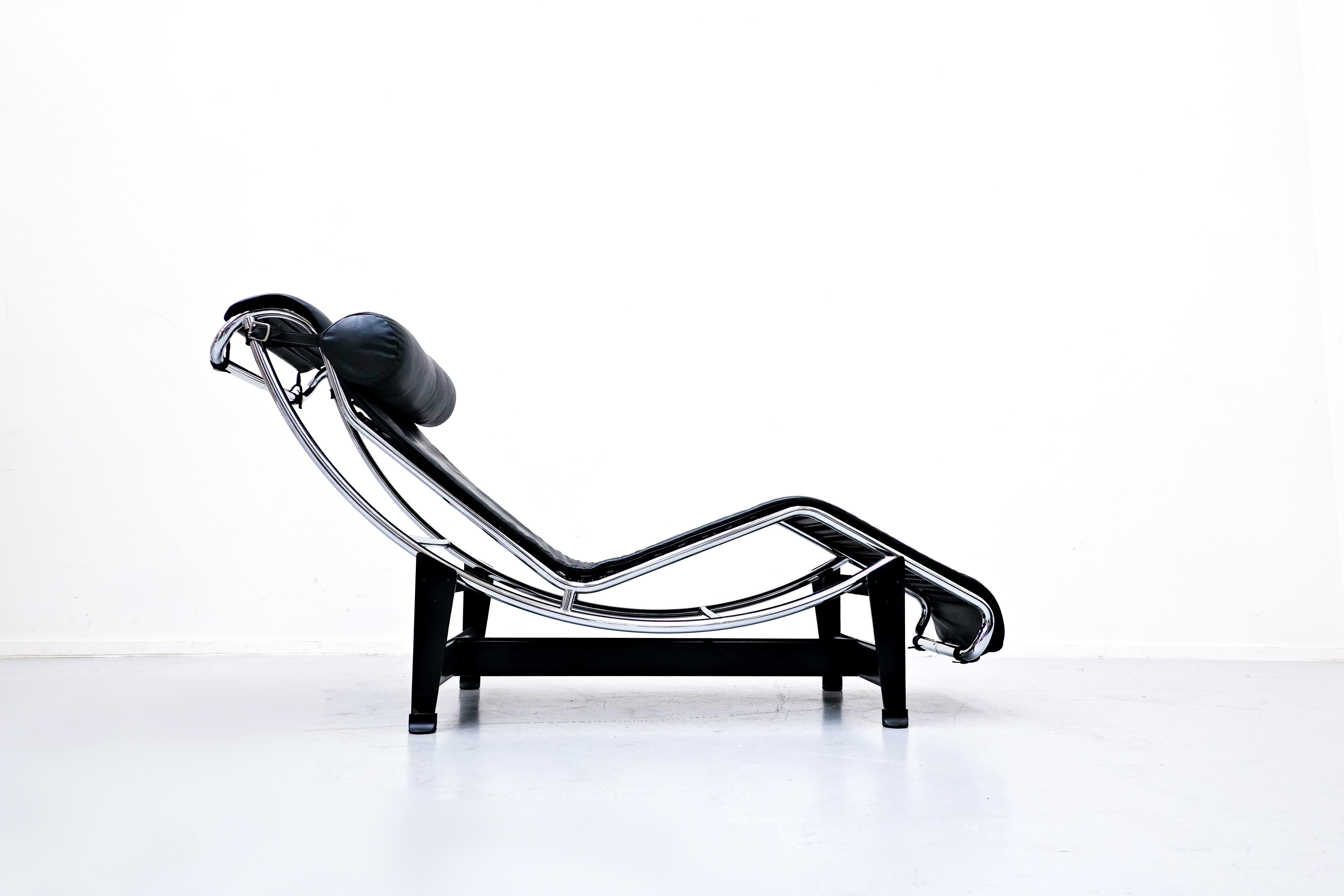 Le Corbusier Model LC4 lounge chair for Cassina.

Signed and stamped. 

The LC4 lounge chair was designed in 1928. It was brought to light one year later at the Salon d'Automne in Paris. It comes from the furniture collection, which was the
