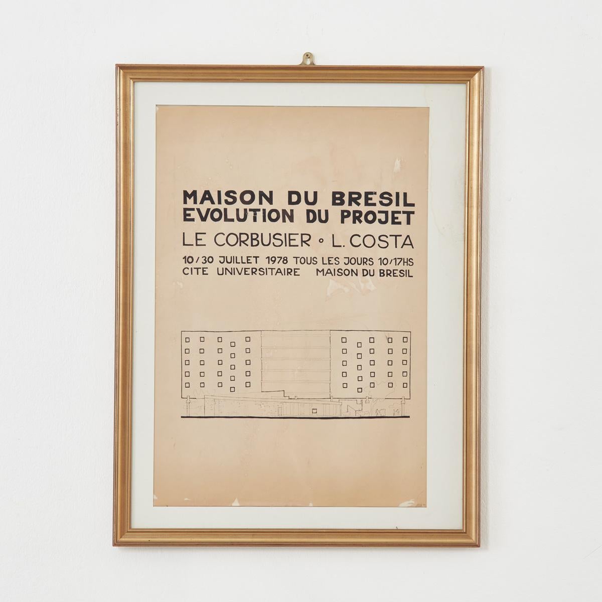 Cette affiche est l'une des préférées de Béton Brut. Le bâtiment qu'il représente était à l'origine revêtu d'une technique de béton appelée 