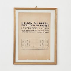Le Corbusier ‘Maison Du Brésil, Évolution Du Projet Le Corbusier-L.COSTA’ Print