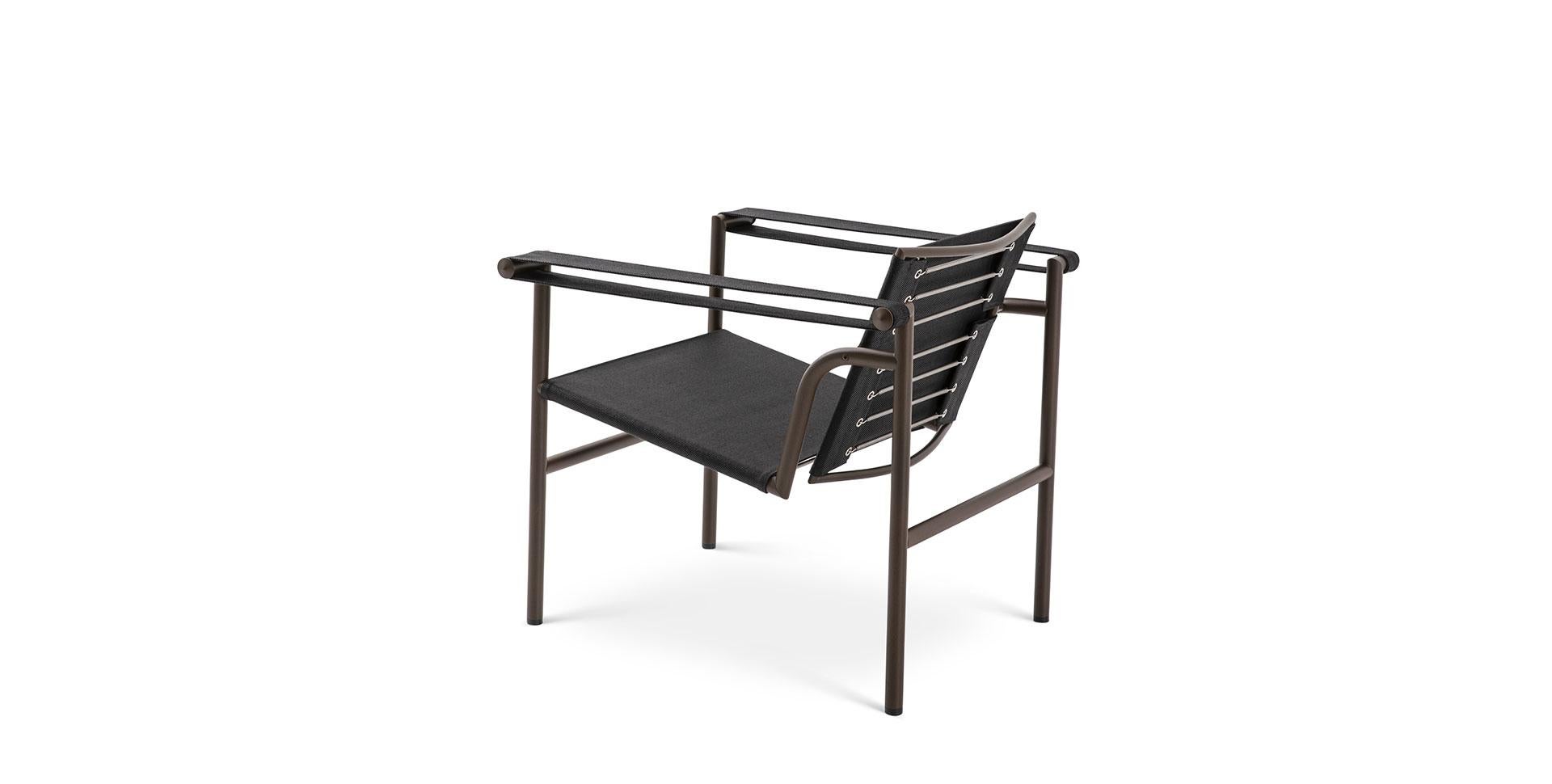 Mid-Century Modern Le Corbusier, P. Jeanneret, C. Perriand Lc1 Chair Outdoor Collection by Cassina For Sale