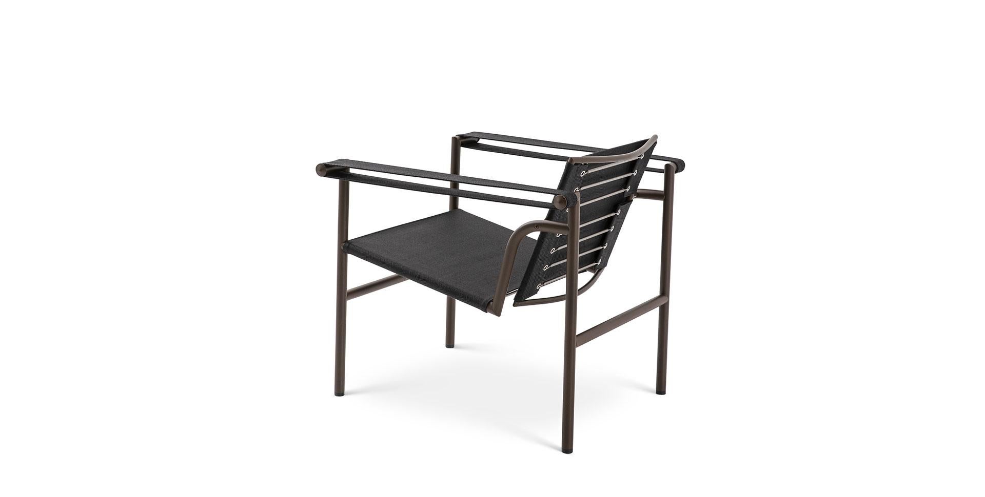 Mid-Century moderno Le Corbusier, Jeanneret, Perriand Collezione Lc1 Sedia da esterno di Cassina in vendita