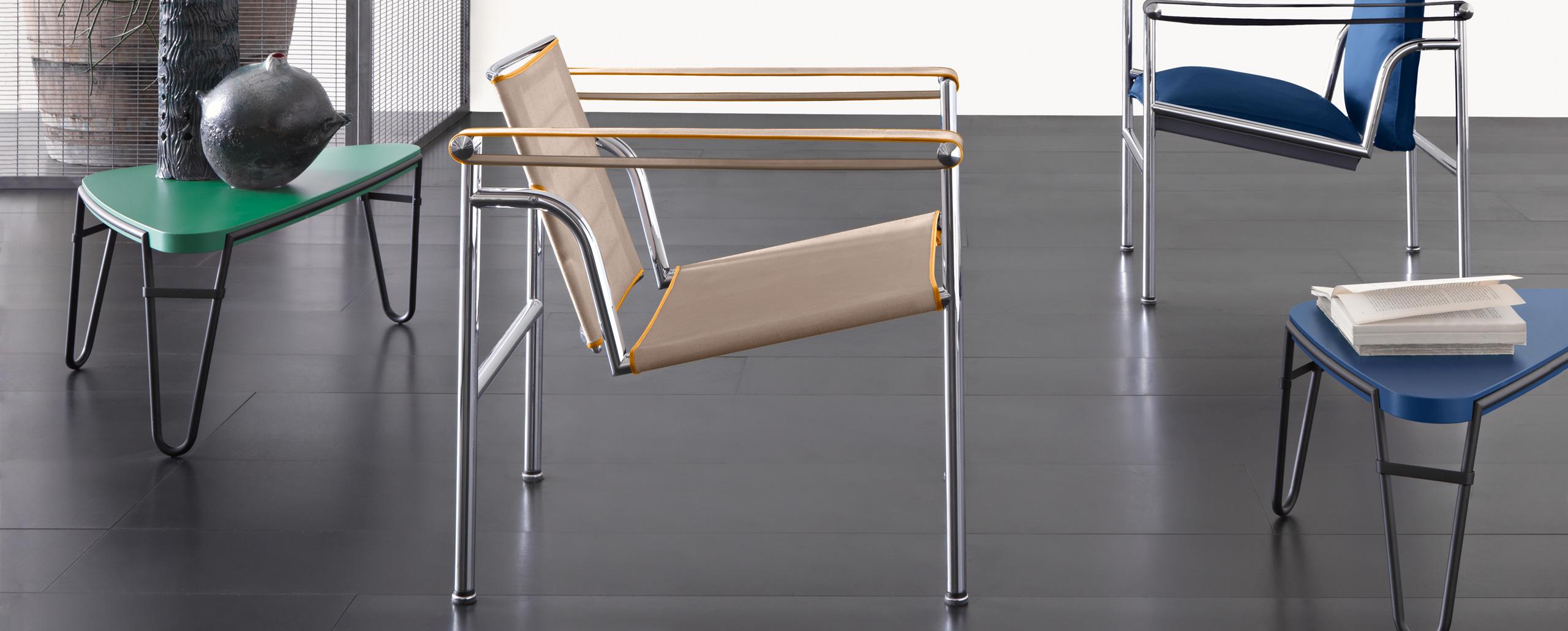 Le Corbusier, P. Jeanneret, C. Perriand LC1 UAM Chair by Cassina Neuf - En vente à Barcelona, Barcelona