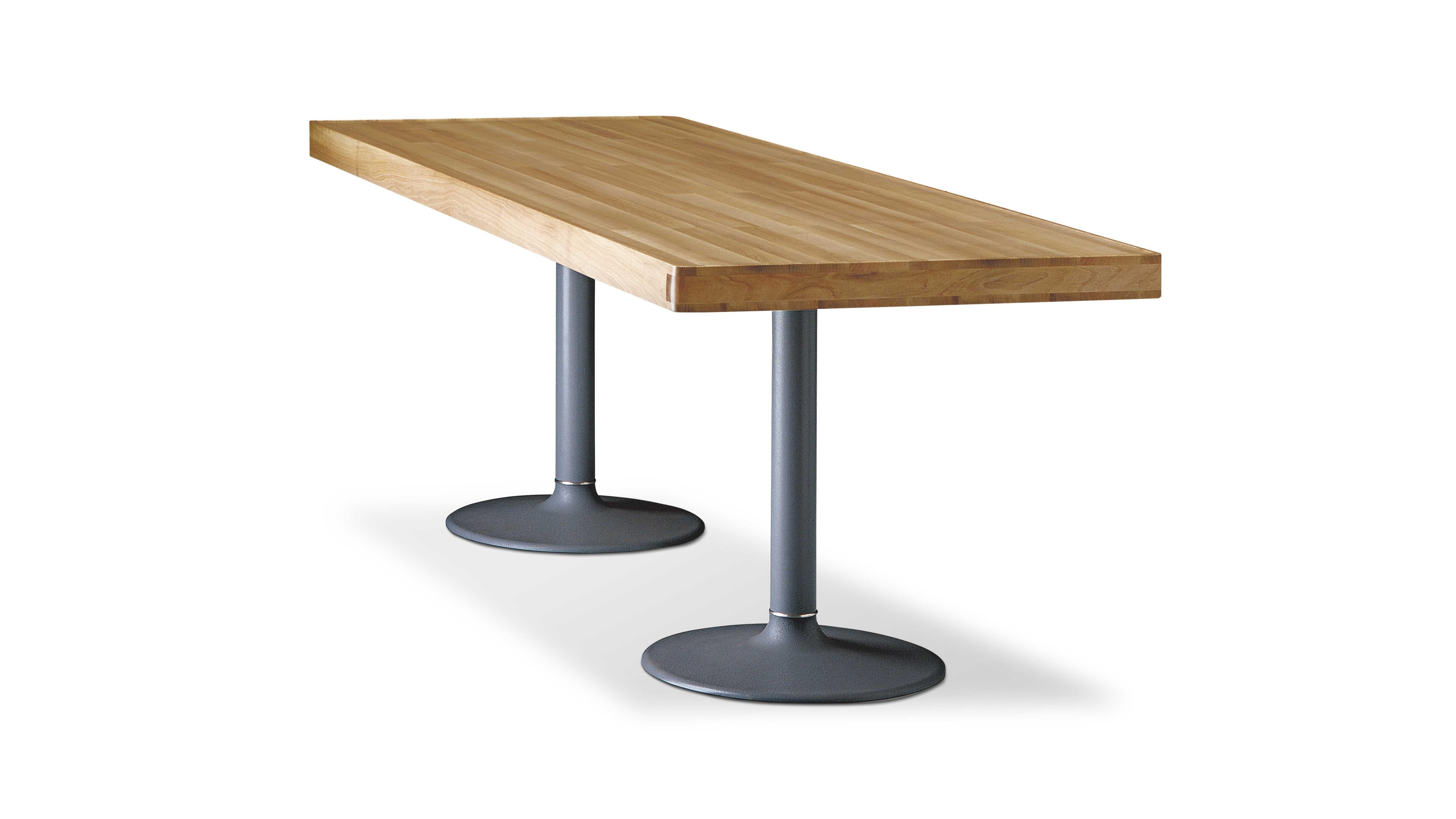 italien LC11 Table Pieds Corolle Plateau Bois par Le Corbusier pour Cassina en vente