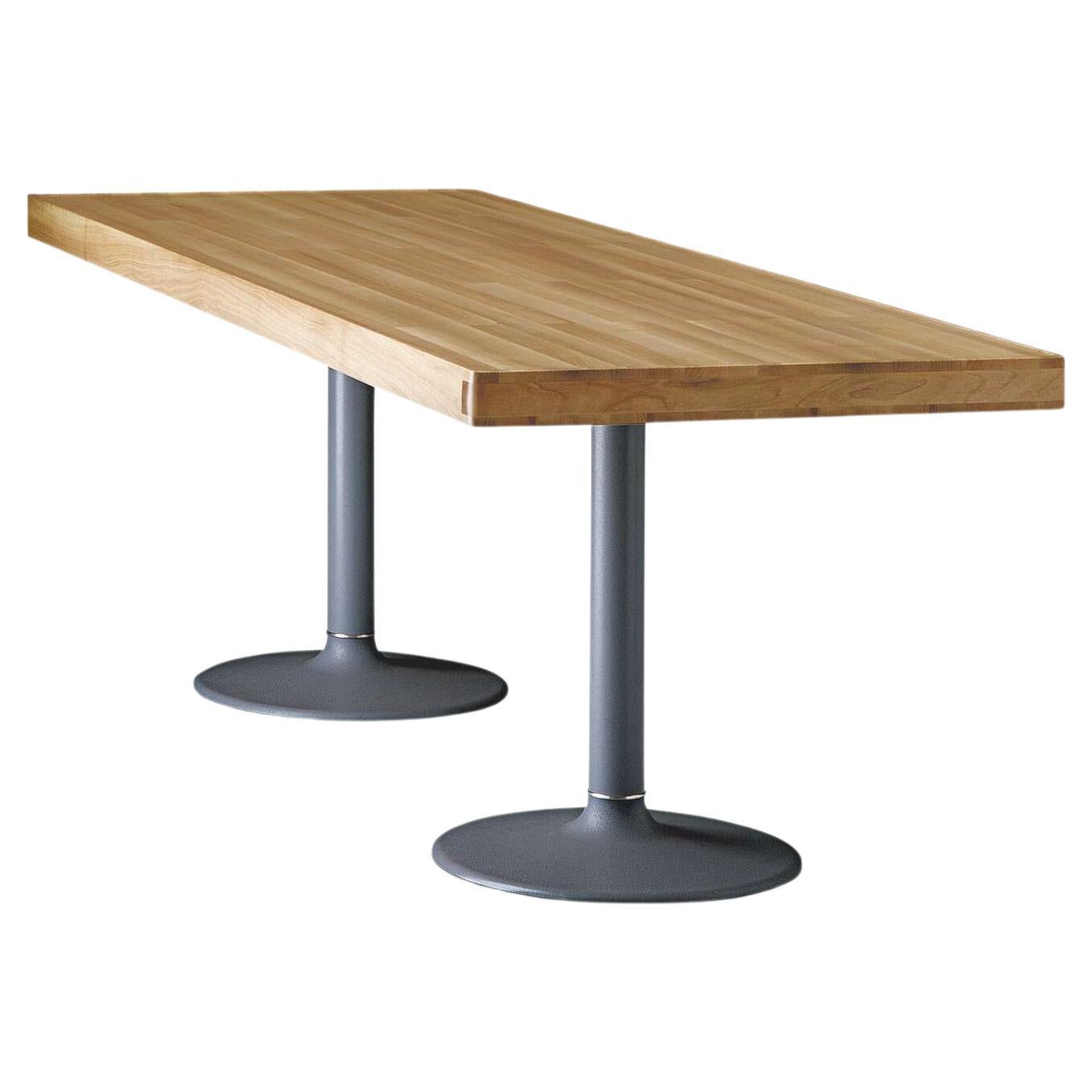 LC11 Table Pieds Corolle Plateau Bois par Le Corbusier pour Cassina