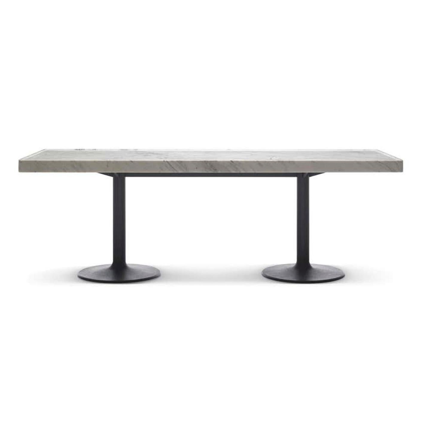 Le Corbusier, P. Jeanneret, Charlotte Perriand LC11-P Marble Table by Cassina In New Condition For Sale In Barcelona, Barcelona
