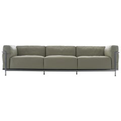 Le Corbusier, Jeanneret, Charlotte Perriand LC3 Divano Sofa by Cassina