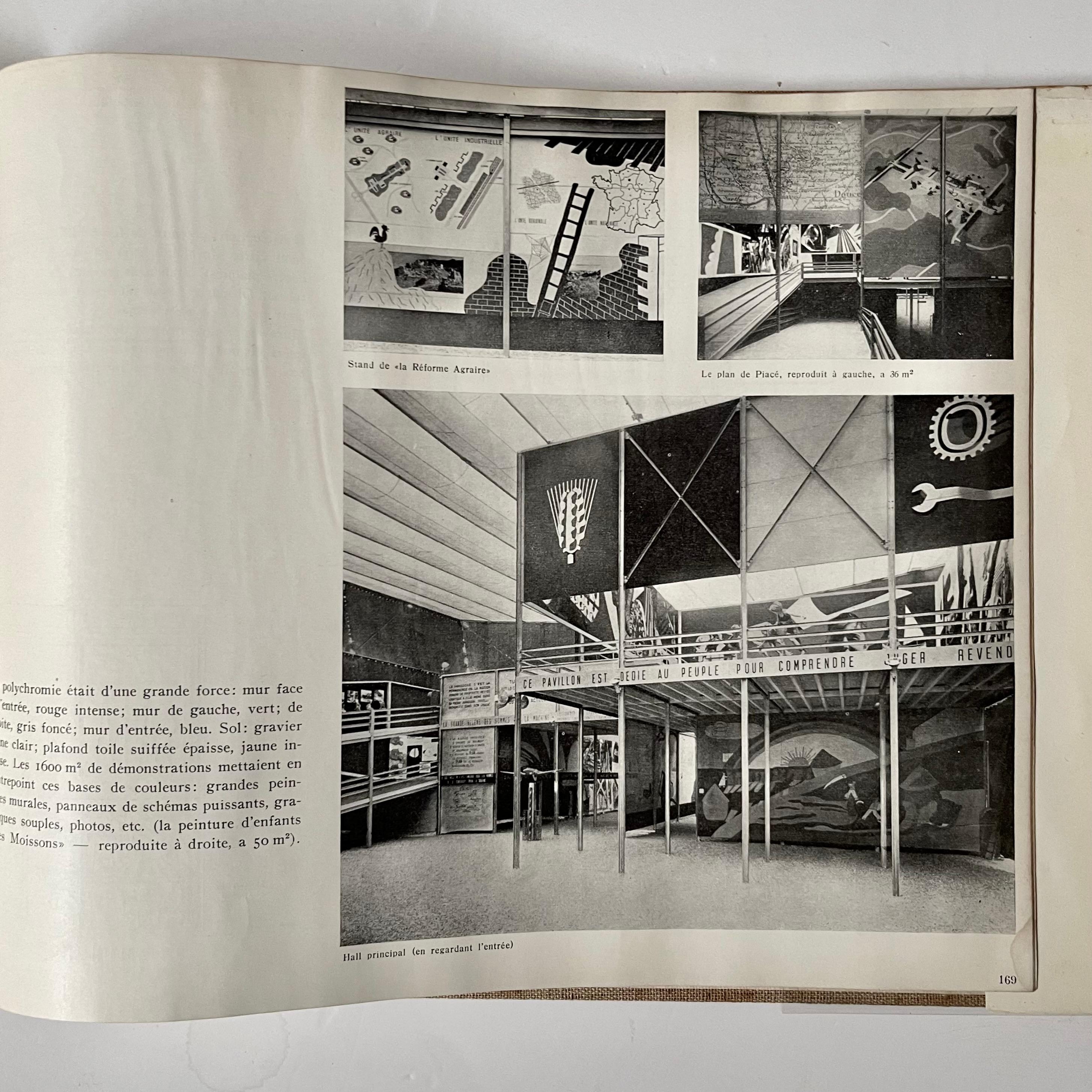 Mid-20th Century Le Corbusier & P. Jeannette 1934-1938 by Max Bill 3rd Edition 1947 For Sale