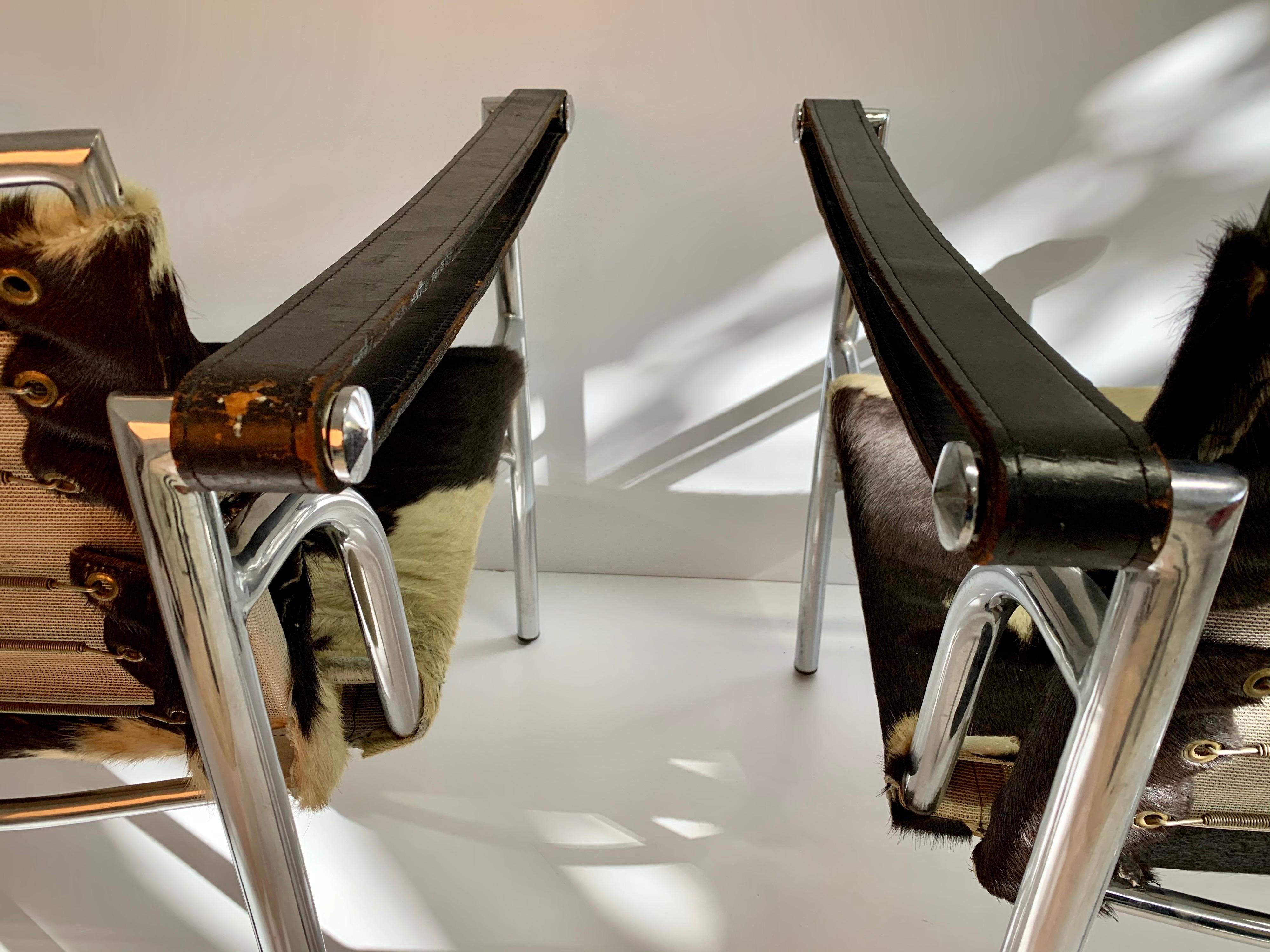Le Corbusier Pair of LC1 Sling Chair, 1960s 2