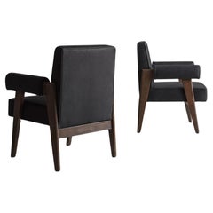 Le Corbusier & Pierre Jeanneret, Authentic LC/PJ-SI-41-A Armchairs, circa 1955