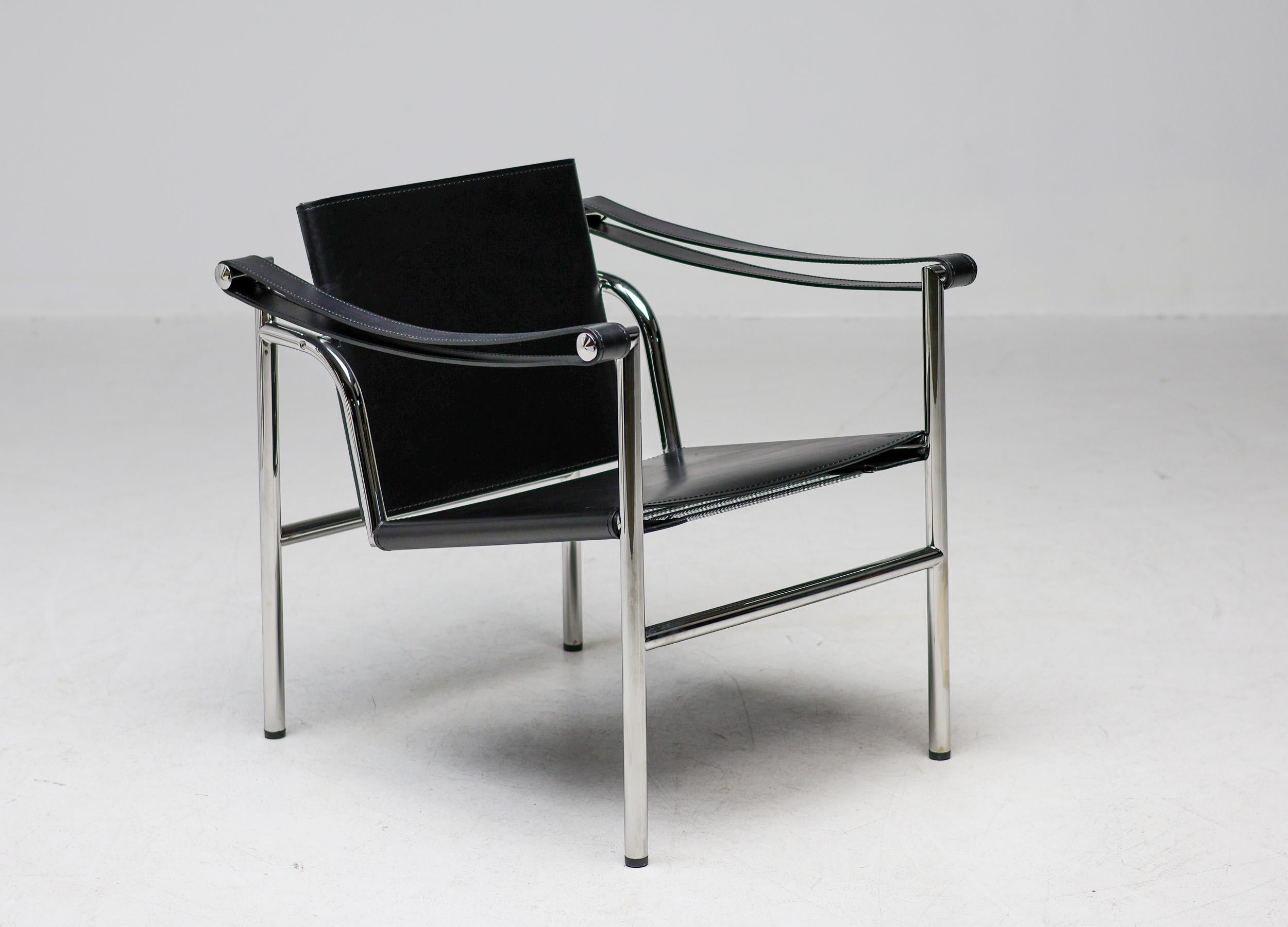 Le Corbusier, Pierre Jeanneret & Charlotte Perriand Black LC1 Chair by Cassina 1