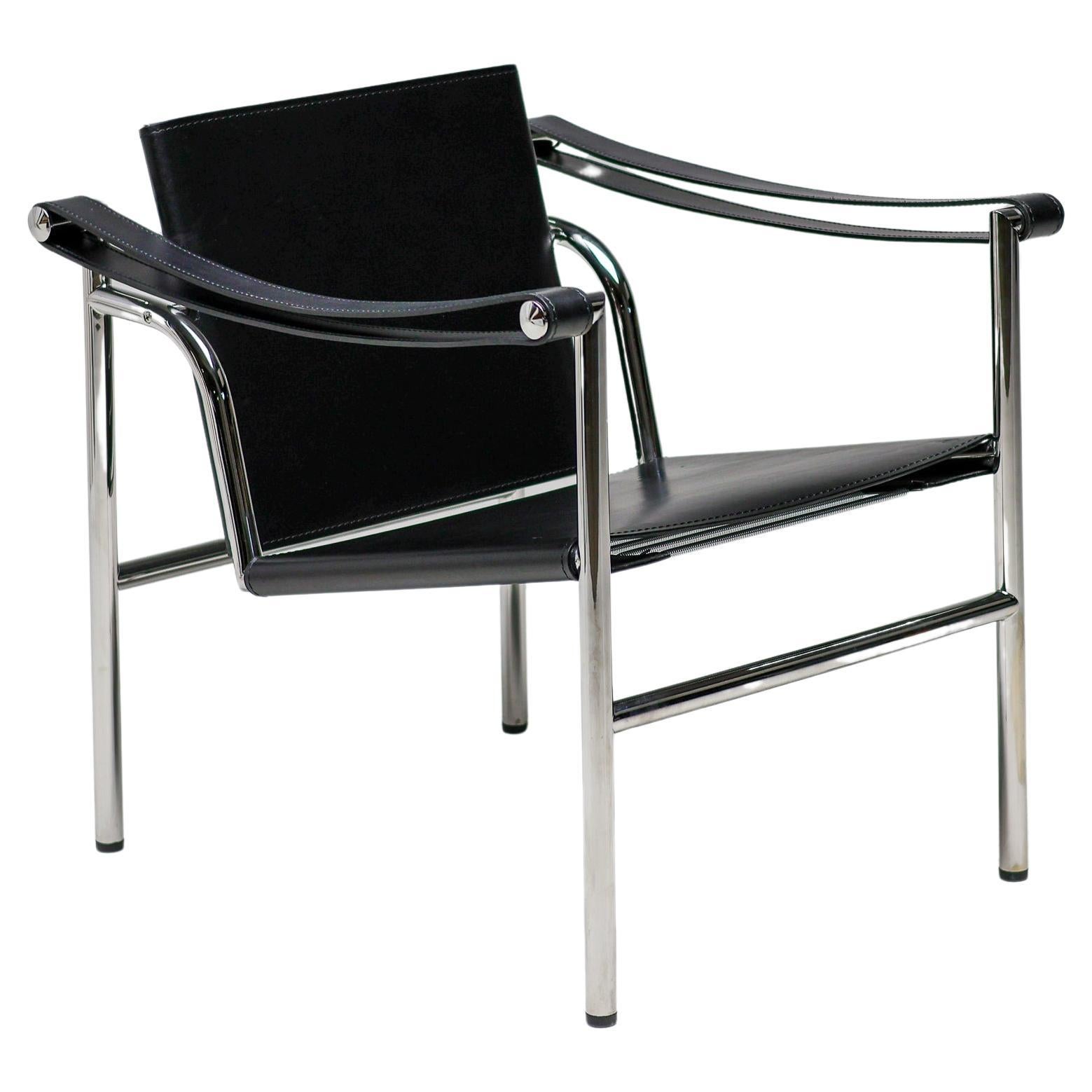 Le Corbusier, Pierre Jeanneret & Charlotte Perriand Black LC1 Chair by Cassina