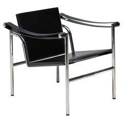 Le Corbusier, Pierre Jeanneret & Charlotte Perriand Schwarzer LC1 Stuhl von Cassina