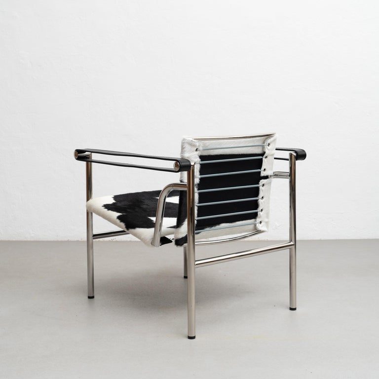 Mid-Century Modern Le Corbusier, Pierre Jeanneret, Charlotte Perriand LC1 Chair by Cassina For Sale