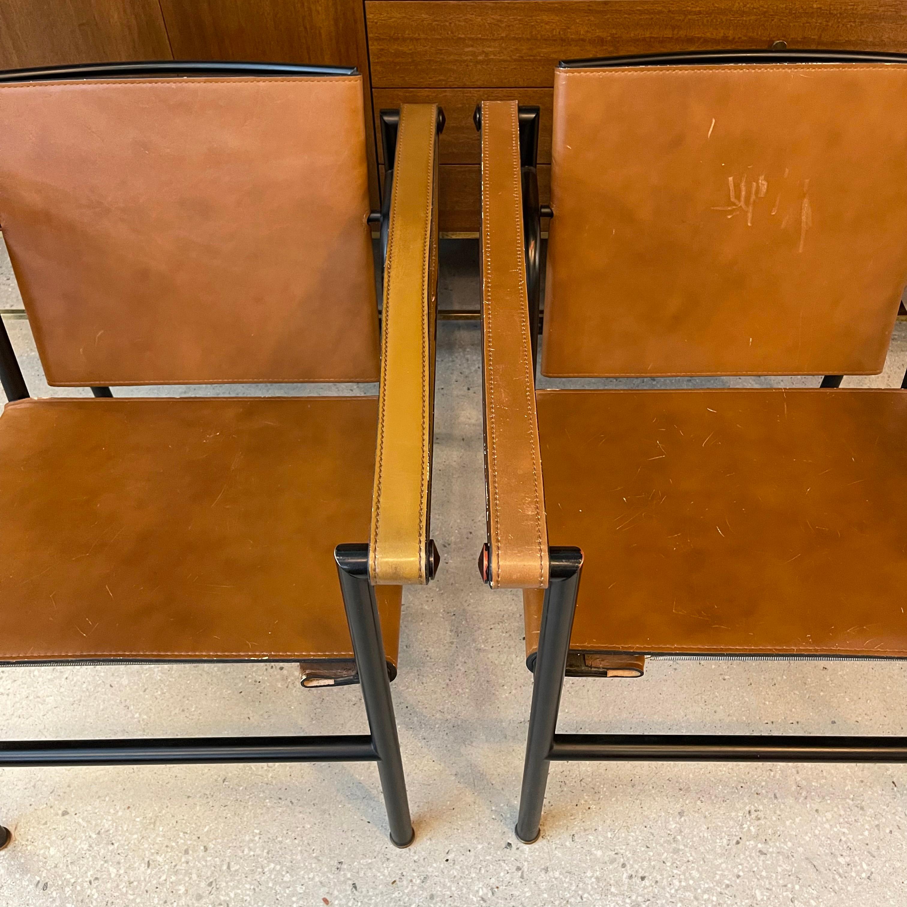 Le Corbusier, Pierre Jeanneret, Charlotte Perriand LC1 Stühle von Cassina 2
