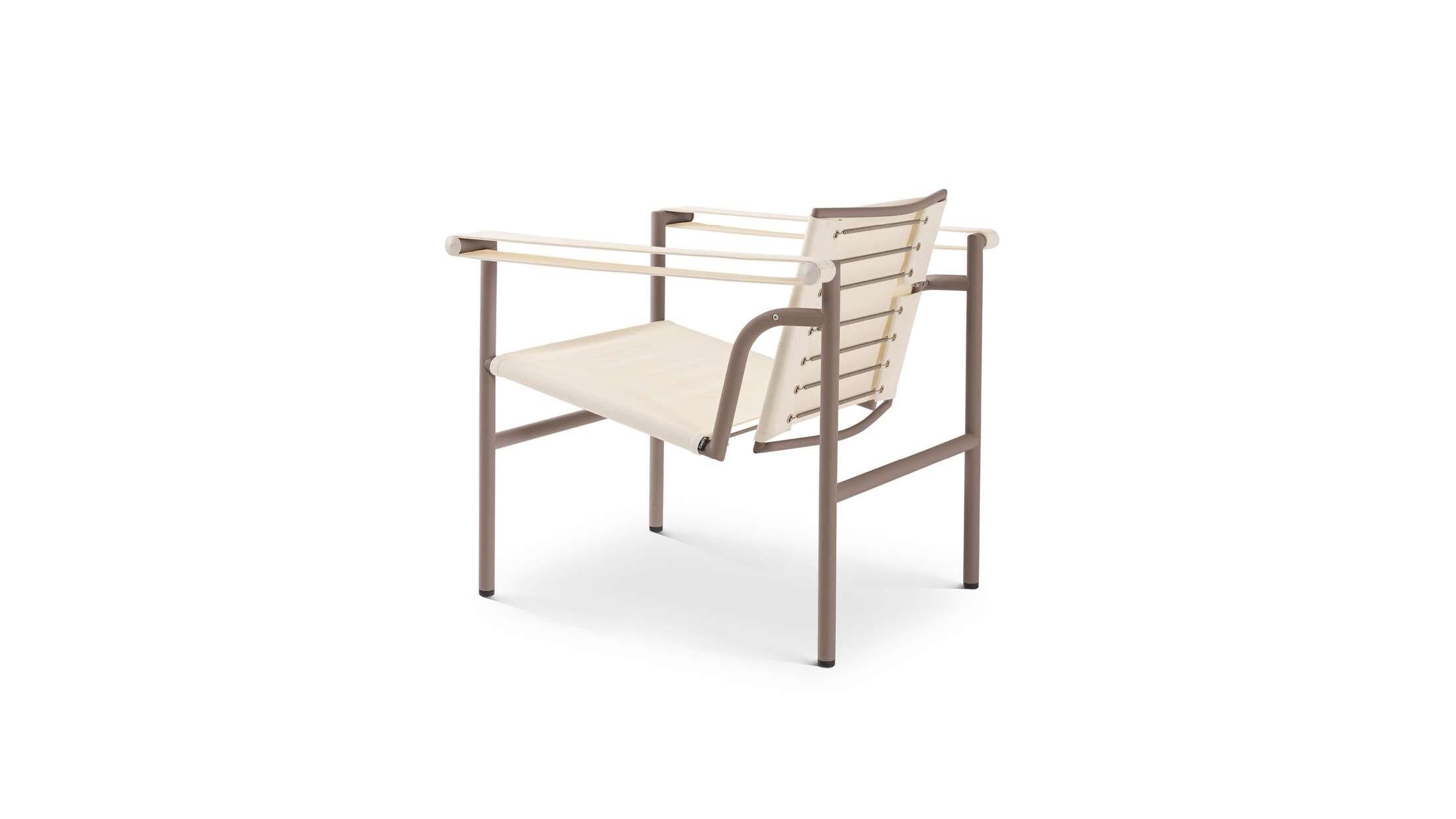 Acier Chaise d'extérieur LC1 Le Corbusier, Pierre Jeanneret, Charlotte Perriand pour Cassina en vente