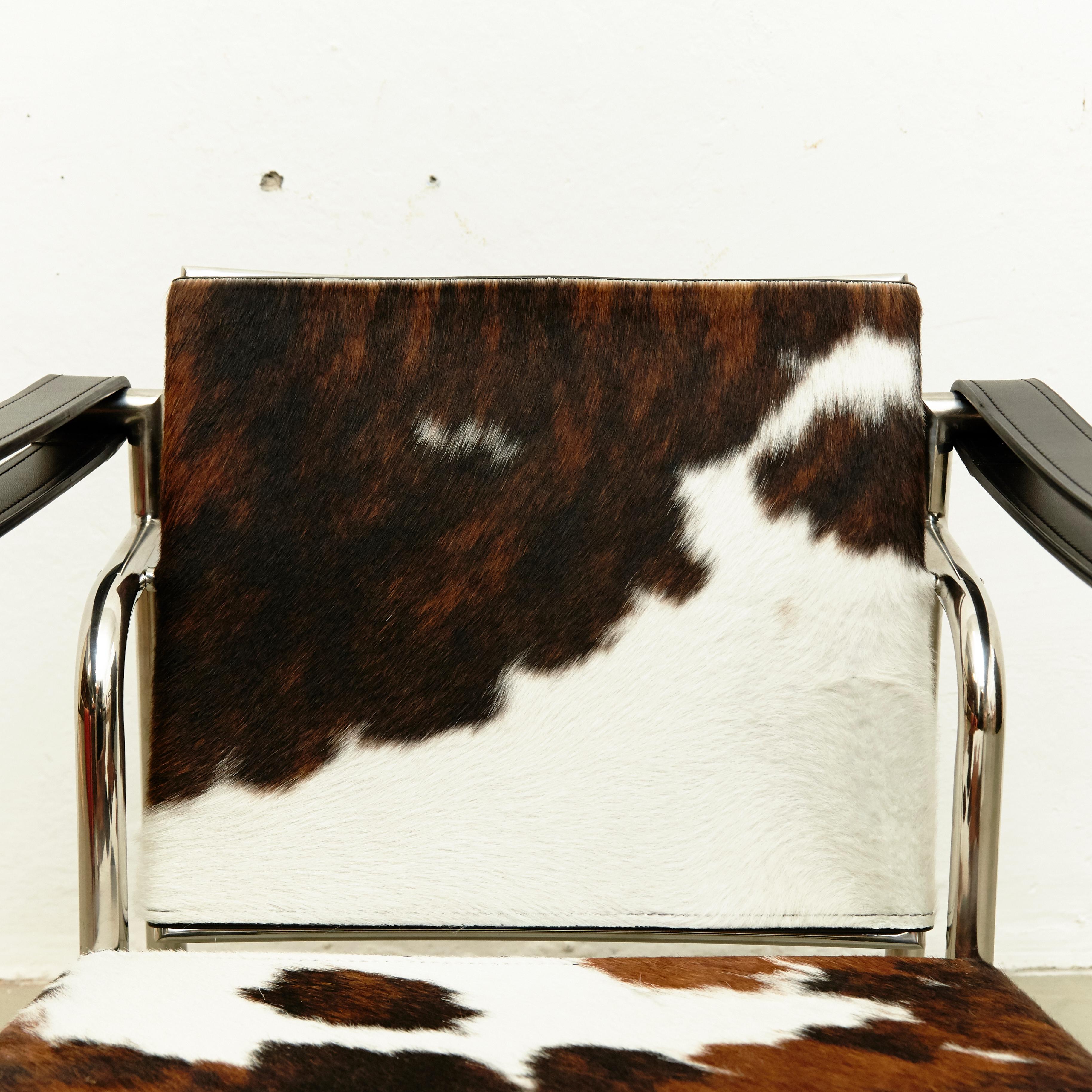 Late 20th Century Le Corbusier, Pierre Jeanneret, Charlotte Perriand LC1 Pony Skin Lounge Chair