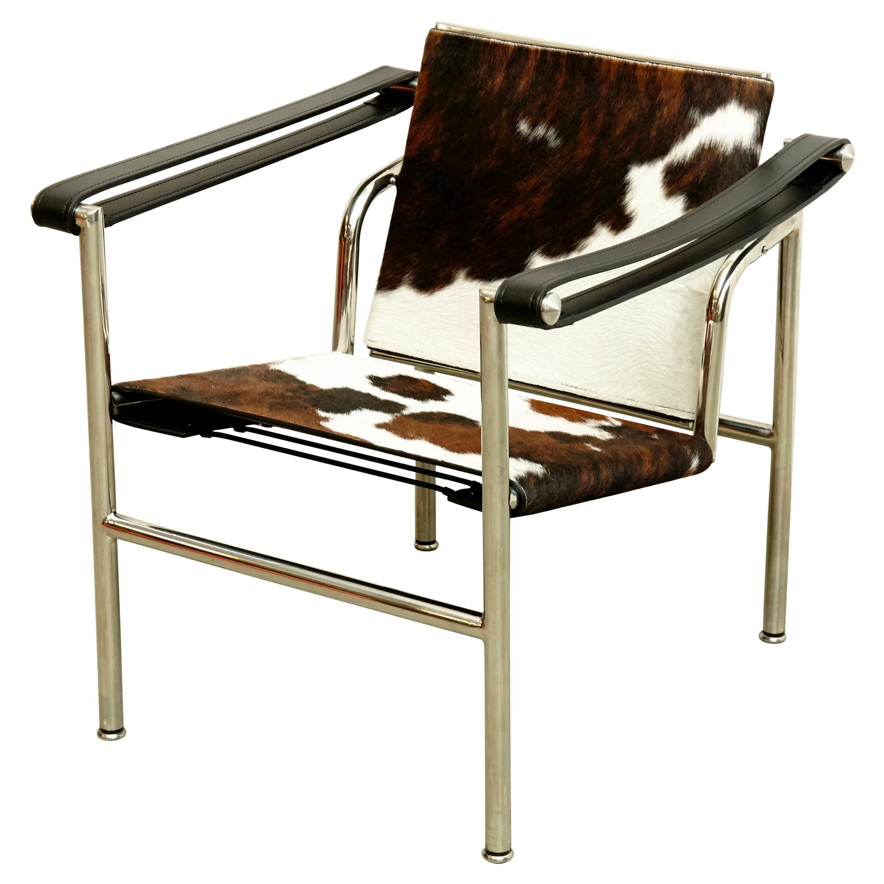 Le Corbusier, Pierre Jeanneret, Charlotte Perriand LC1 Pony Skin Lounge Chair