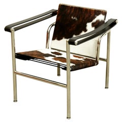 Le Corbusier:: Pierre Jeanneret:: Charlotte Perriand LC1 Pony Skin Lounge Chair