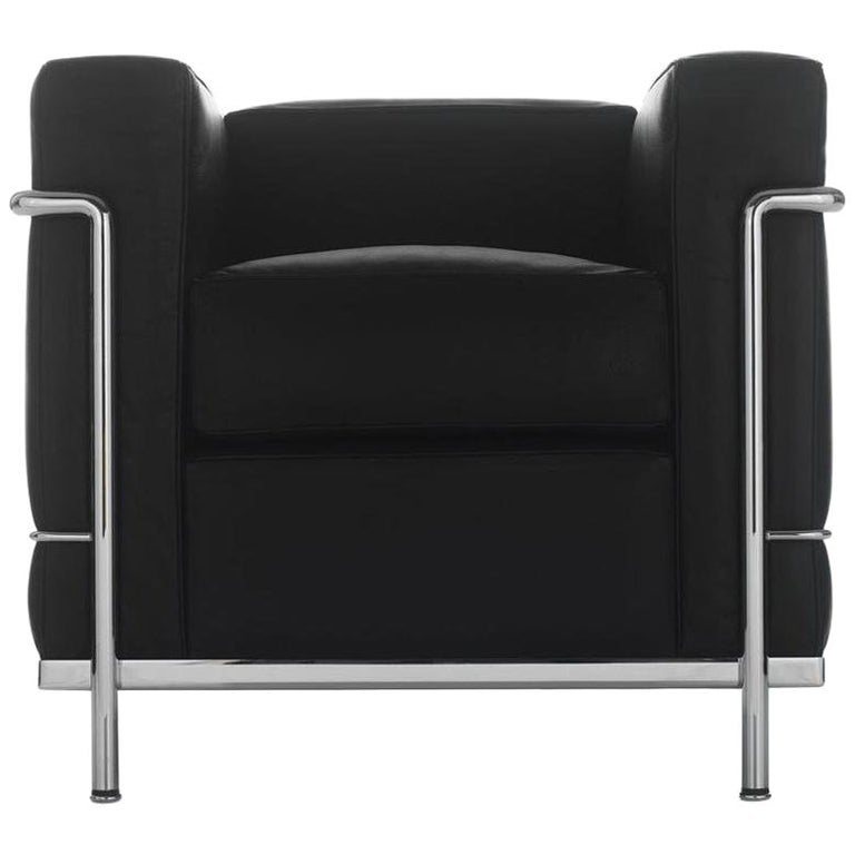 Le Corbusier, Pierre Jeanneret, Charlotte Perriand LC2 Poltrona Armchair For Sale
