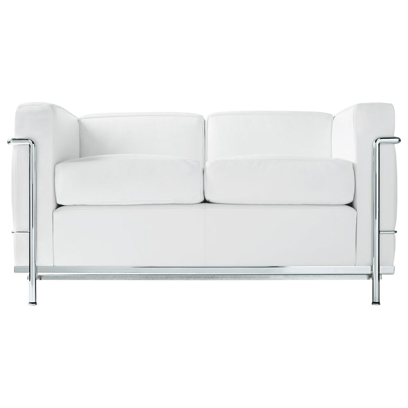 Contemporary Le Corbusier, Pierre Jeanneret, Charlotte Perriand LC2 2-Seat Sofa by Cassina For Sale