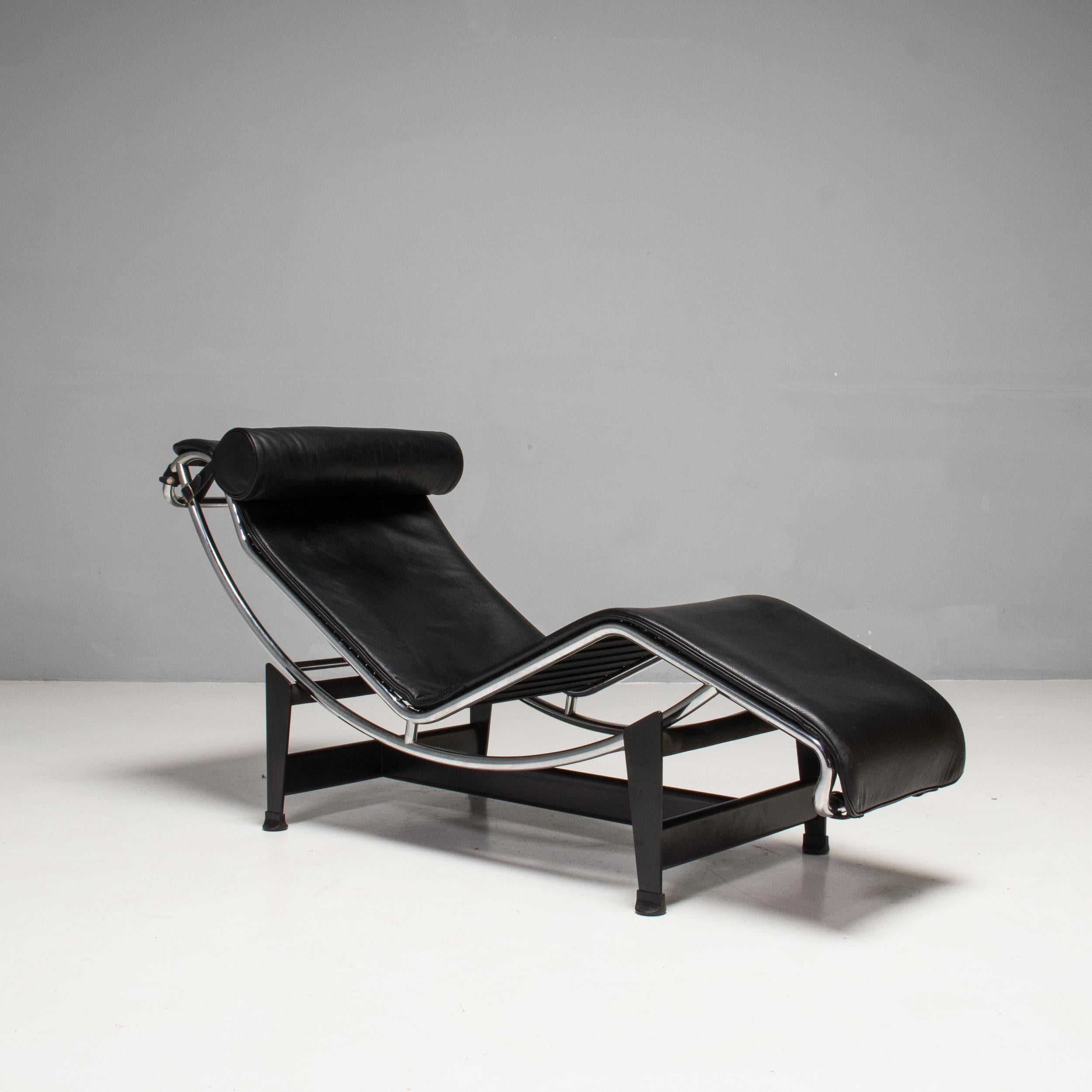 Now known as the 4 Chaise Longue à Reglage Continu, the LC4 chaise longue was originally introduced at the Salon d’Automne in 1929 by the designers Le Corbusier, Pierre Jeanneret and Charlotte Perriand.

Since then the LC4 chaise has become one of