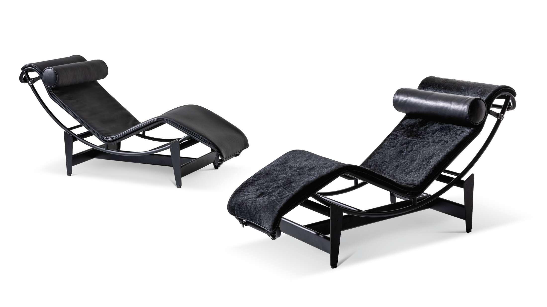 Mid-Century Modern Le Corbusier, Pierre Jeanneret, Charlotte Perriand LC4 Chaise Longue for Cassina For Sale