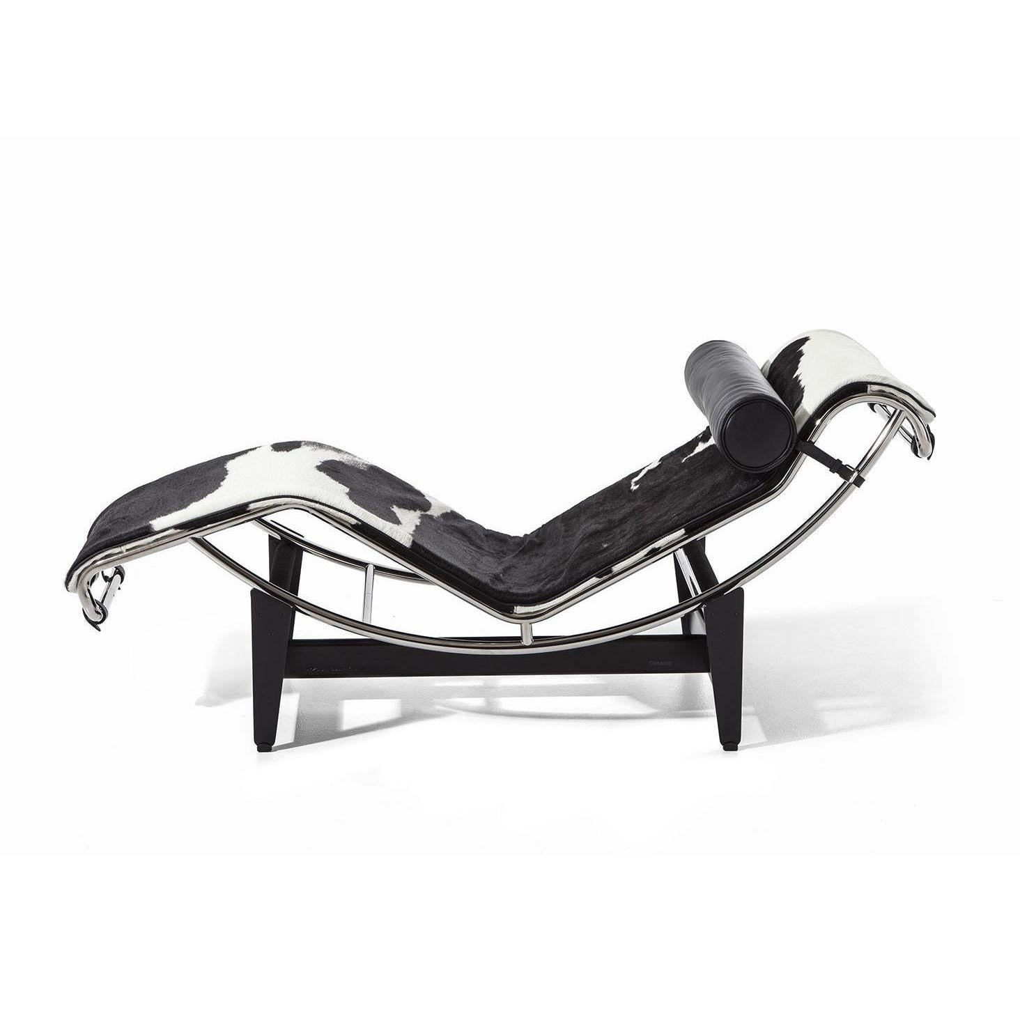 Mid-Century Modern Le Corbusier, Pierre Jeanneret, Charlotte Perriand LC4 Chaise Lounge by Cassina