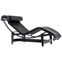 Le Corbusier, P.Jeanneret, Charlotte Perriand LC4 Noire Chaise Lounge by Cassina