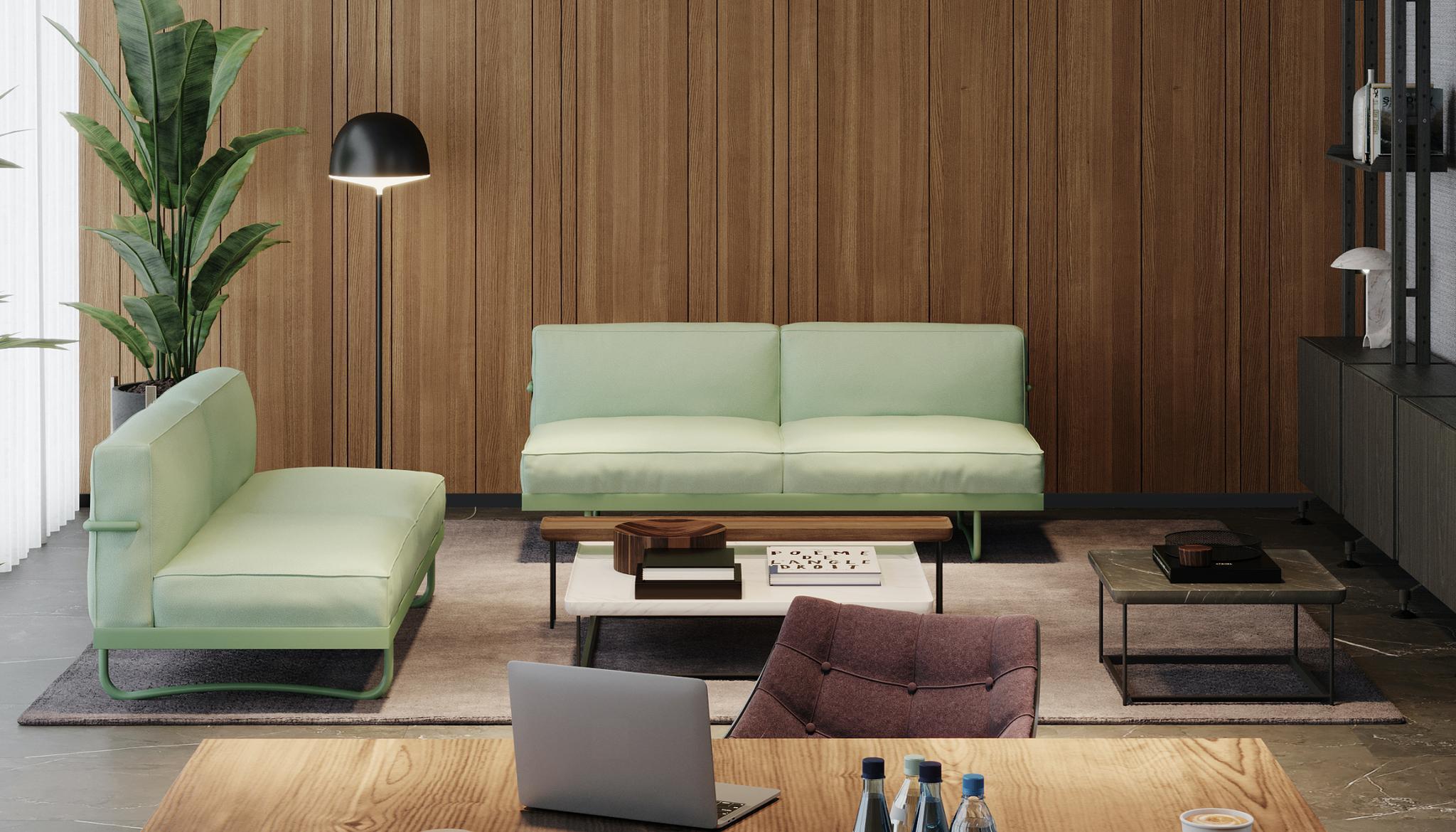 Sofa, entworfen von Le Corbusier, Pierre Jeanneret und Charlotte Perriand im Jahr 1934. 2014 von Cassina neu aufgelegt. Hergestellt von Cassina in Italien.

Zeitgenössische und bequeme Linien für dieses Sofa, das von Le Corbusier für seine Pariser