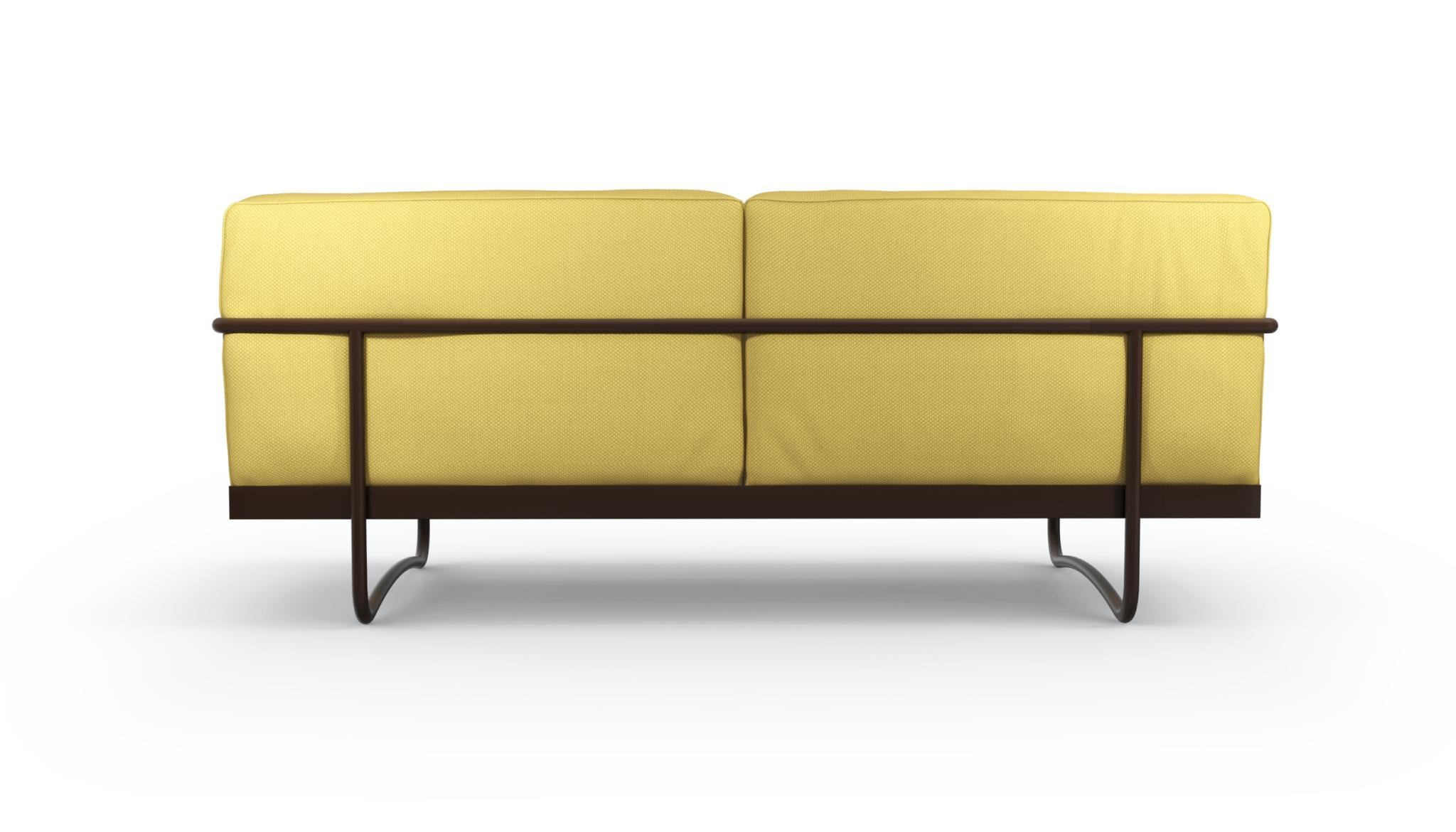 Metal Le Corbusier, Pierre Jeanneret, Charlotte Perriand LC5 Sofa by Cassina For Sale
