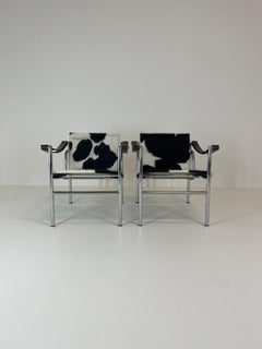 Le Corbusier, Pierre Jeanneret, Charlotte Perriand Paire de chaises LC1 par Cassina